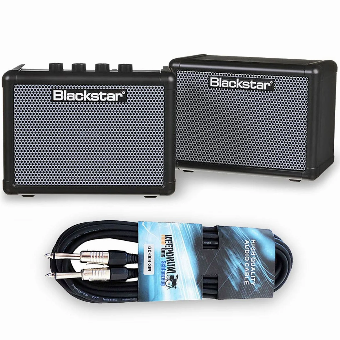 Blackstar Fly 3 Bass Stereo Pack - Mini amplificatore + cavo per chitarra Keepdrum