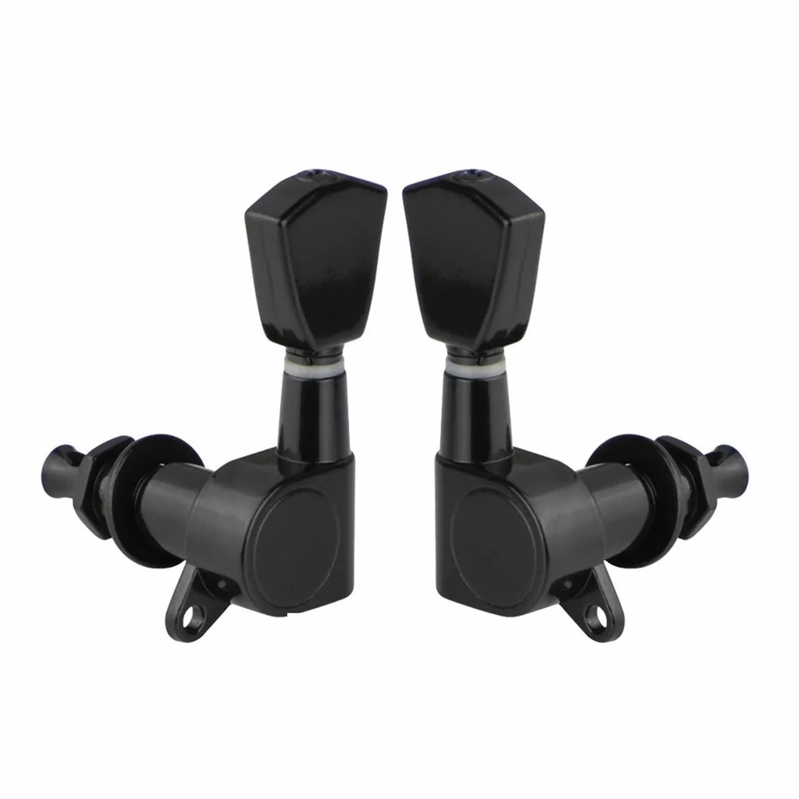 Meccaniche Chitarra Set Accordatore Per Chitarra Chiuso (3L3R)(Black)