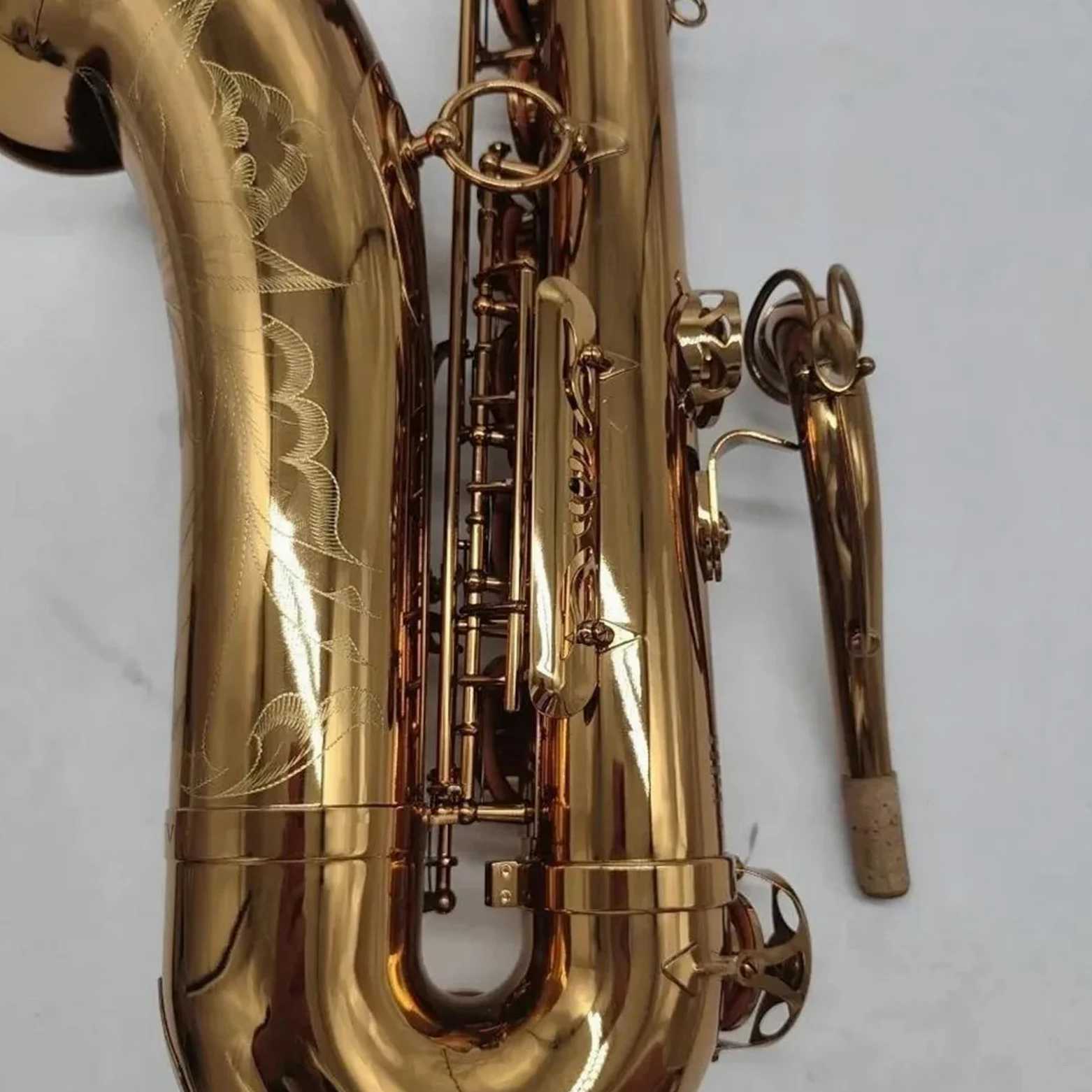 Classico Sassofono Tenore Professionale Bb Strumento Jazz SAX Di Qualità Professionale(Black)