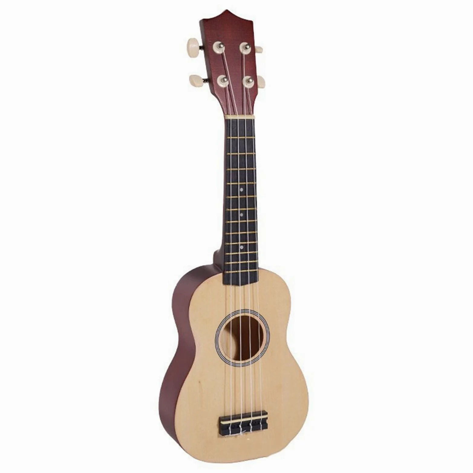 Ukulele Per Principianti Ukulele Colorato In Legno Da 21 Pollici Adatto Ai Principianti Portatile E Creativo(Natural color)