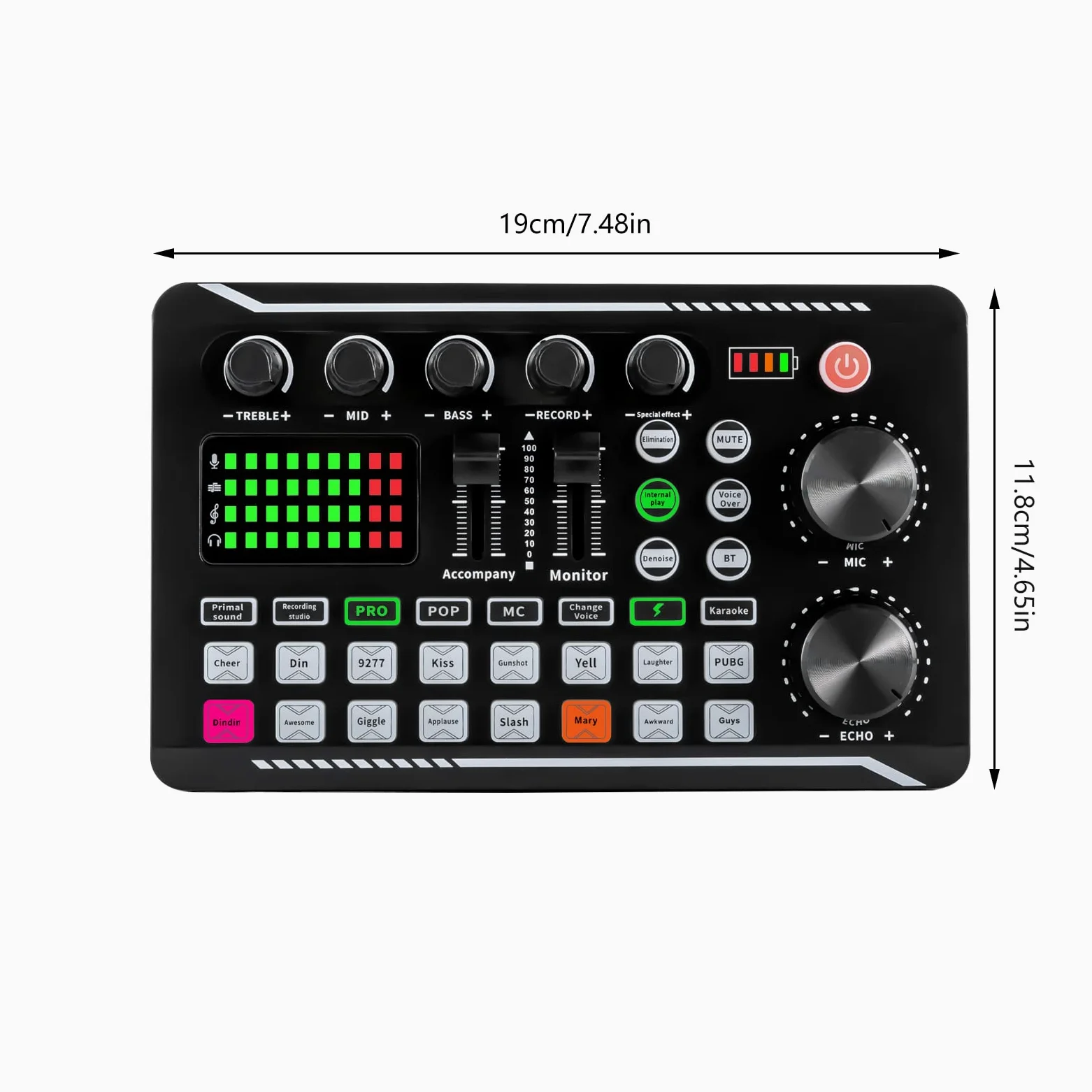 Set di schede audio live F998 Pro scheda audio Bluetooth Audio Interface Mixer Nero Basso Rumore Bluetooth Stereo Audio Mixer per Live Youtube Streaming, PC, studio di registrazione e gaming