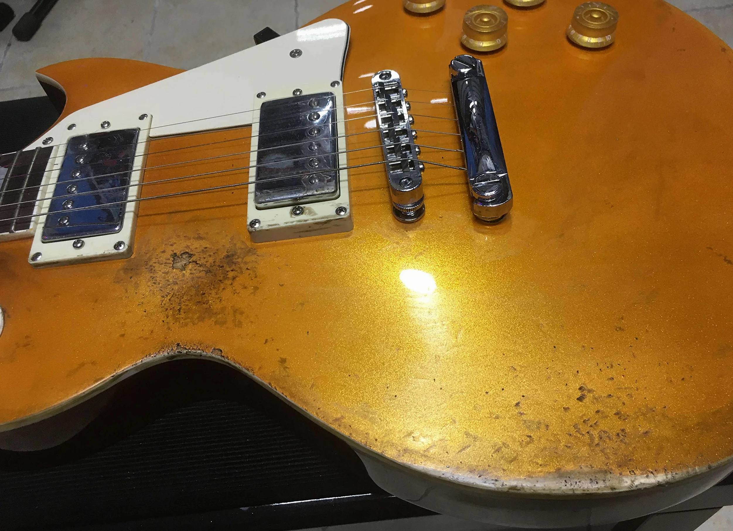 Chitarra elettrica stile Les Paul goldtop Dimavery LP-800 - versione RELIC - VALUTO SCAMBI/PERMUTA, POSSIBILITA' DI RESO