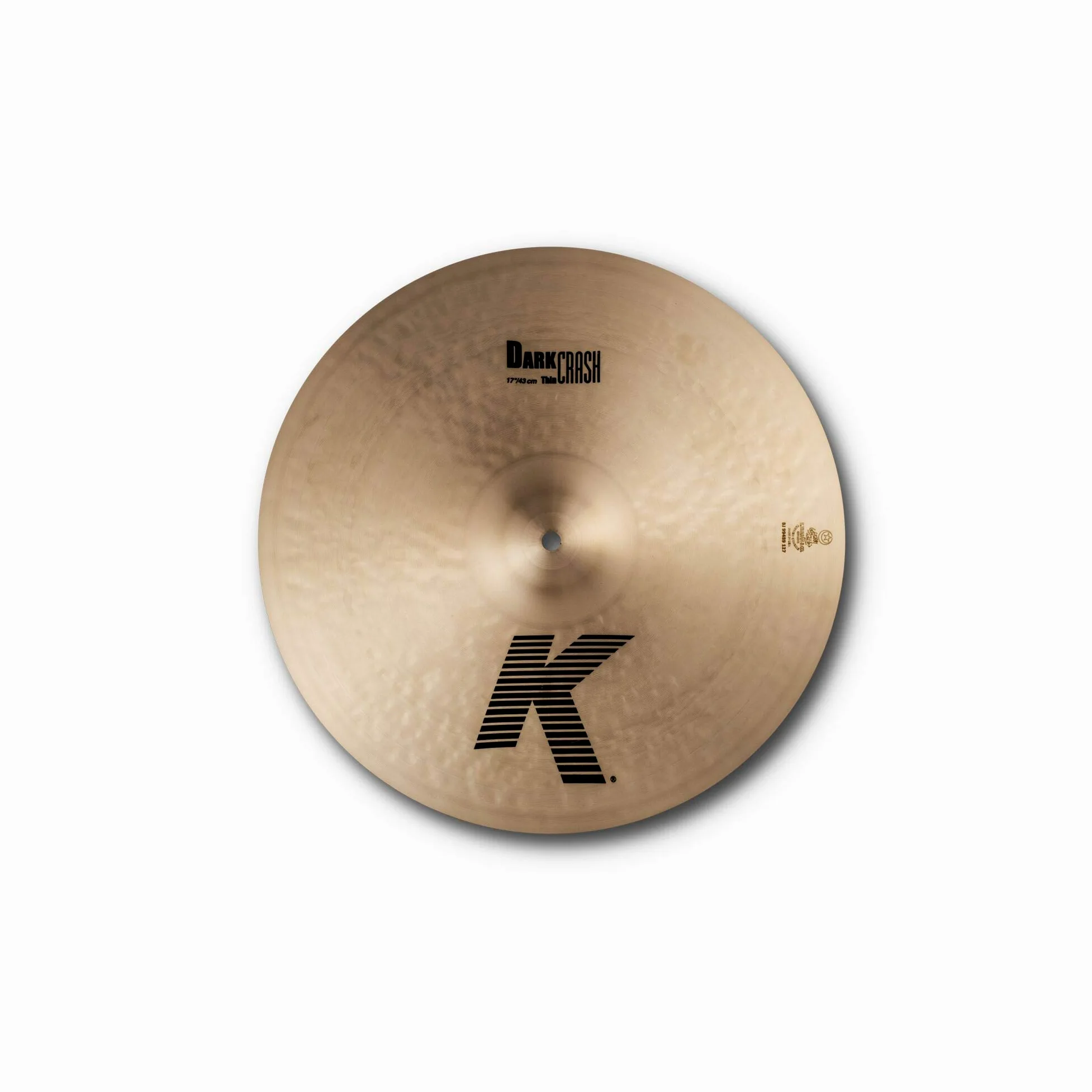 Zildjian K' Dark Crash Thin 17", Traditional Finish - Piatto Crash