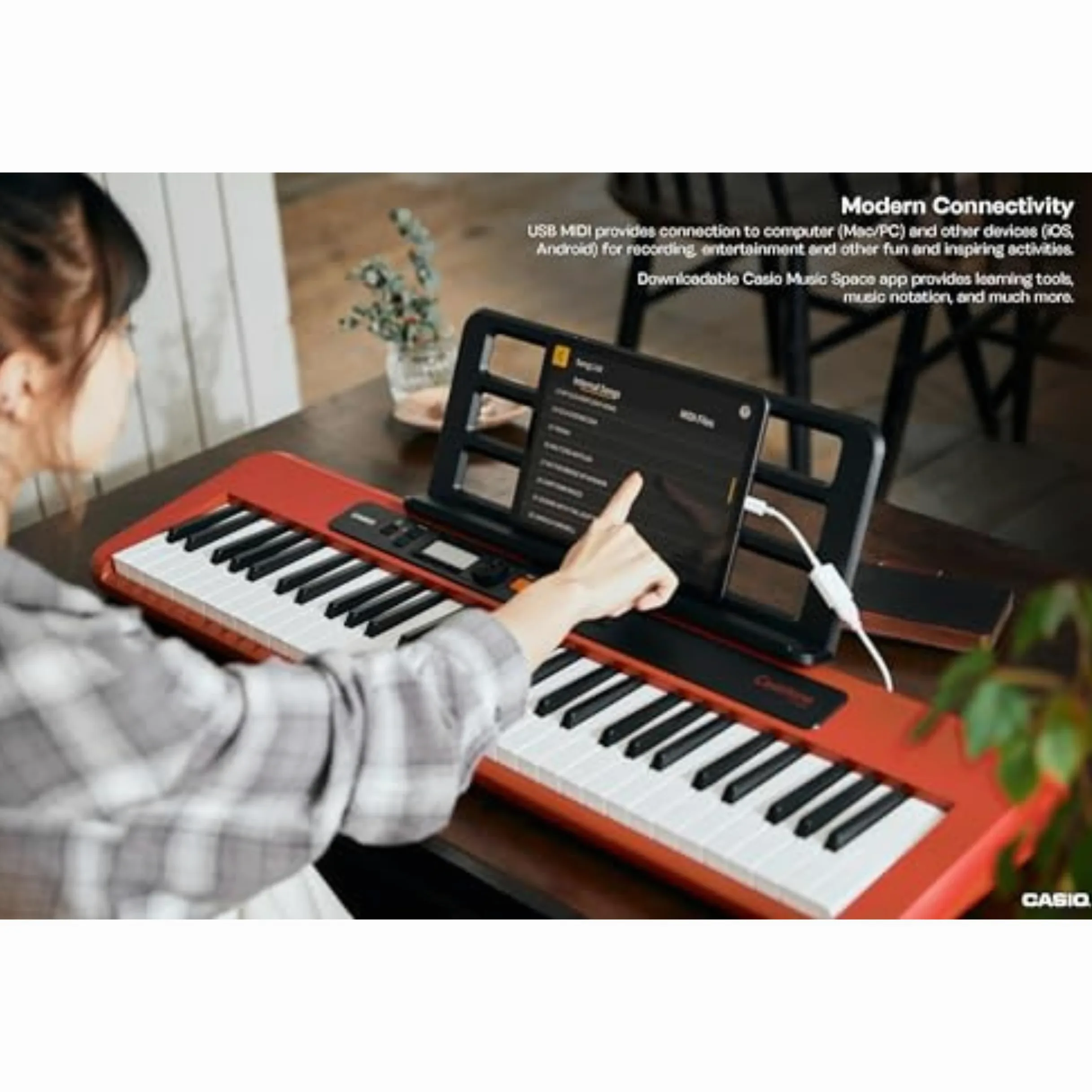 Casio Casiotone, 61-Key Portable Keyboard (CT-S200RD)