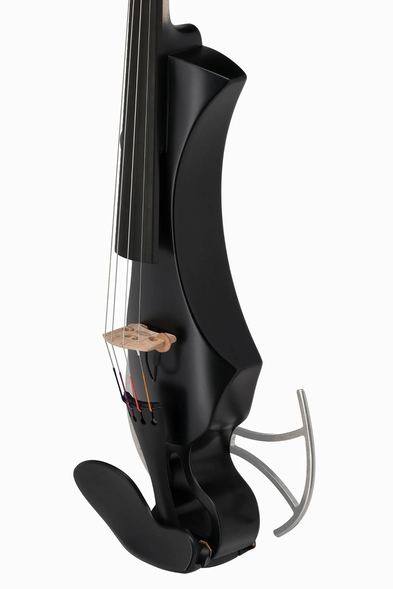 Violino elettrico GEWA, violino elettronico, Novita 3.0 nero con adattatore per poggia spalle, 4 corde