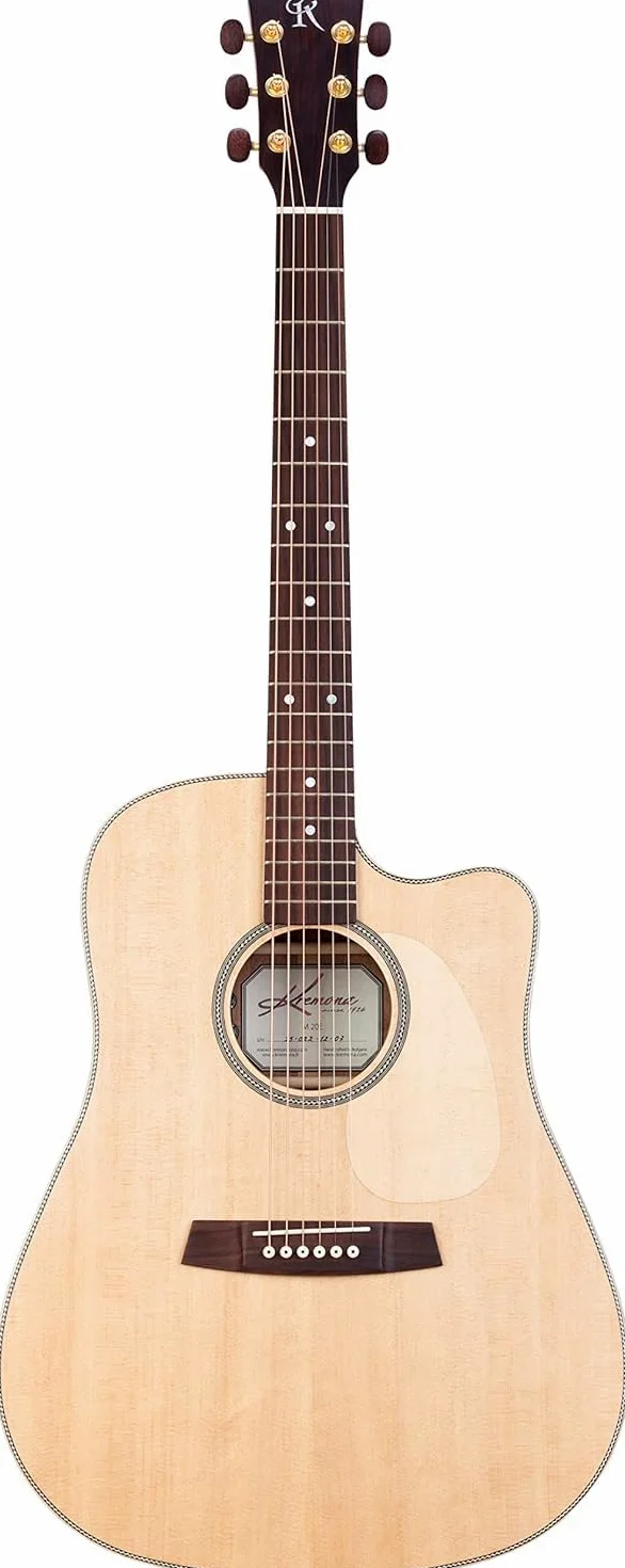 Kremona M20 mogano/abete/d-style cutaway chitarra elettrica steel-string Deluxe con custodia rigida