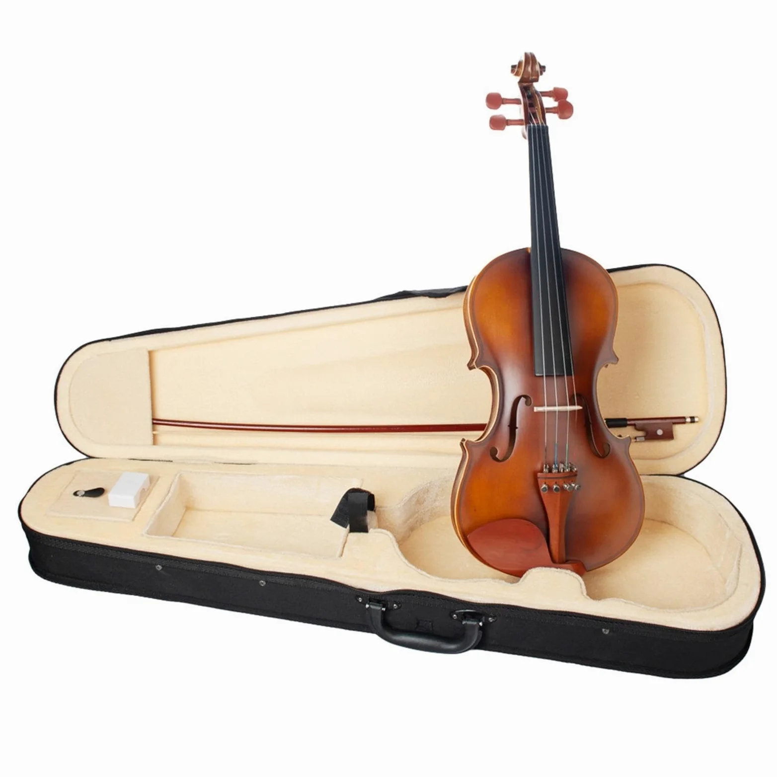 Violini Set Violino Acustico Quattro/4 Violino per Principianti con Custodia Rigida