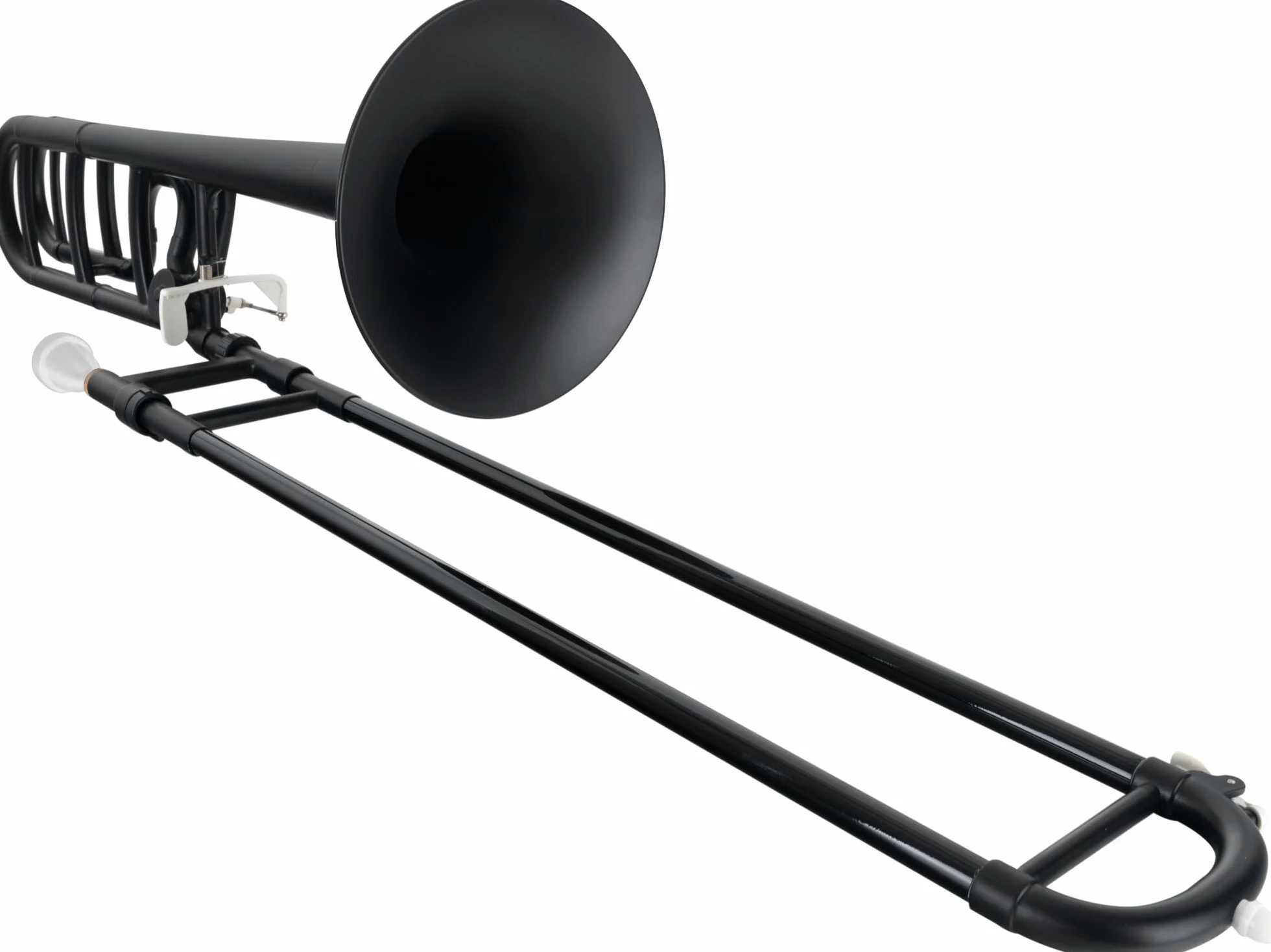 Classic Cantabile MardiBrass Trombone Quart in plastica ABS - accordatura Bb/F - coulisse in fibra di vetro - 850g leggera - foro: 13,9 mm - incl. bocchino e custodia - nero opaco