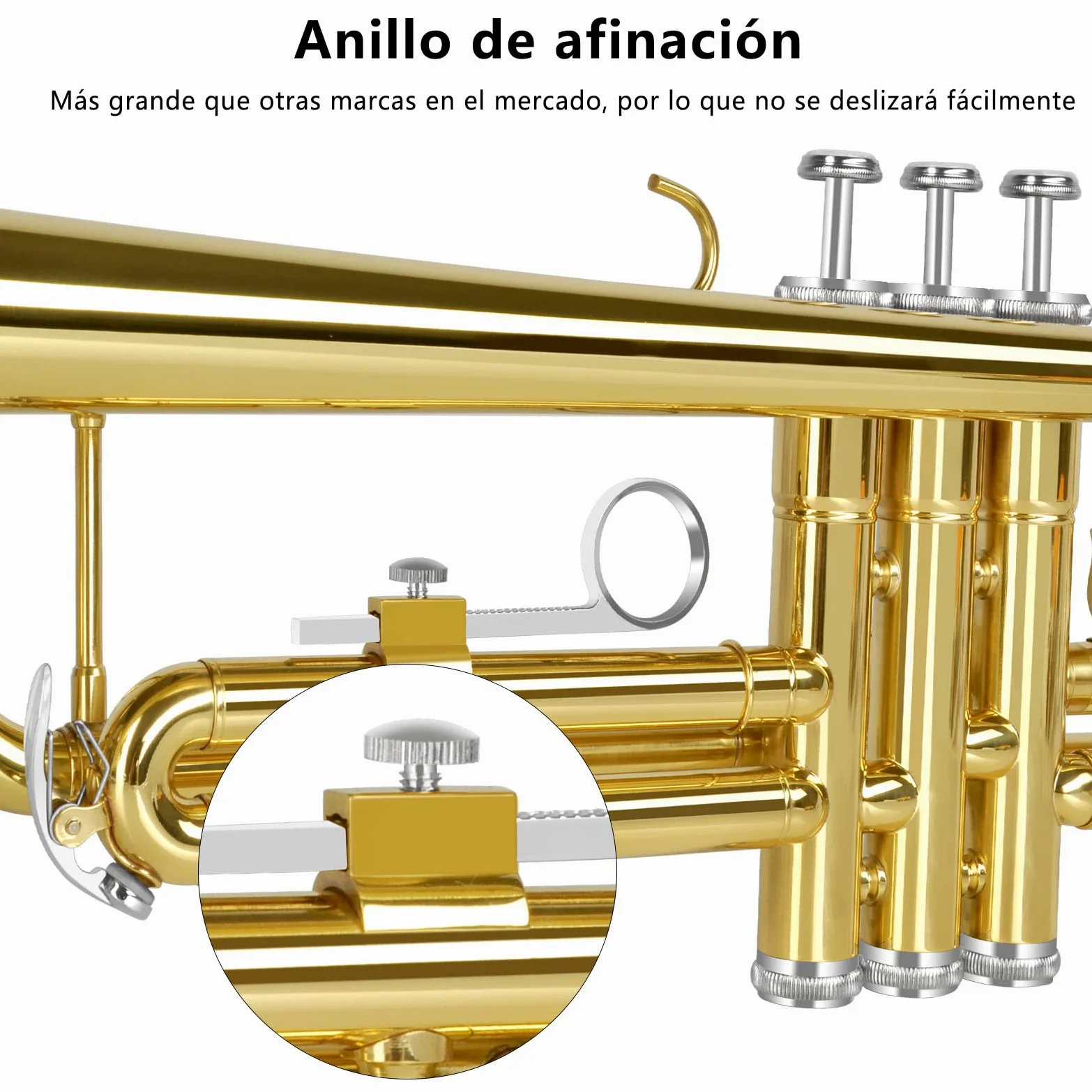 EASTROCK Tromba Sib Standard in Ottone Strumenti Musicali Ugello 7C con Custodia per studenti principianti (Latone d'oro)
