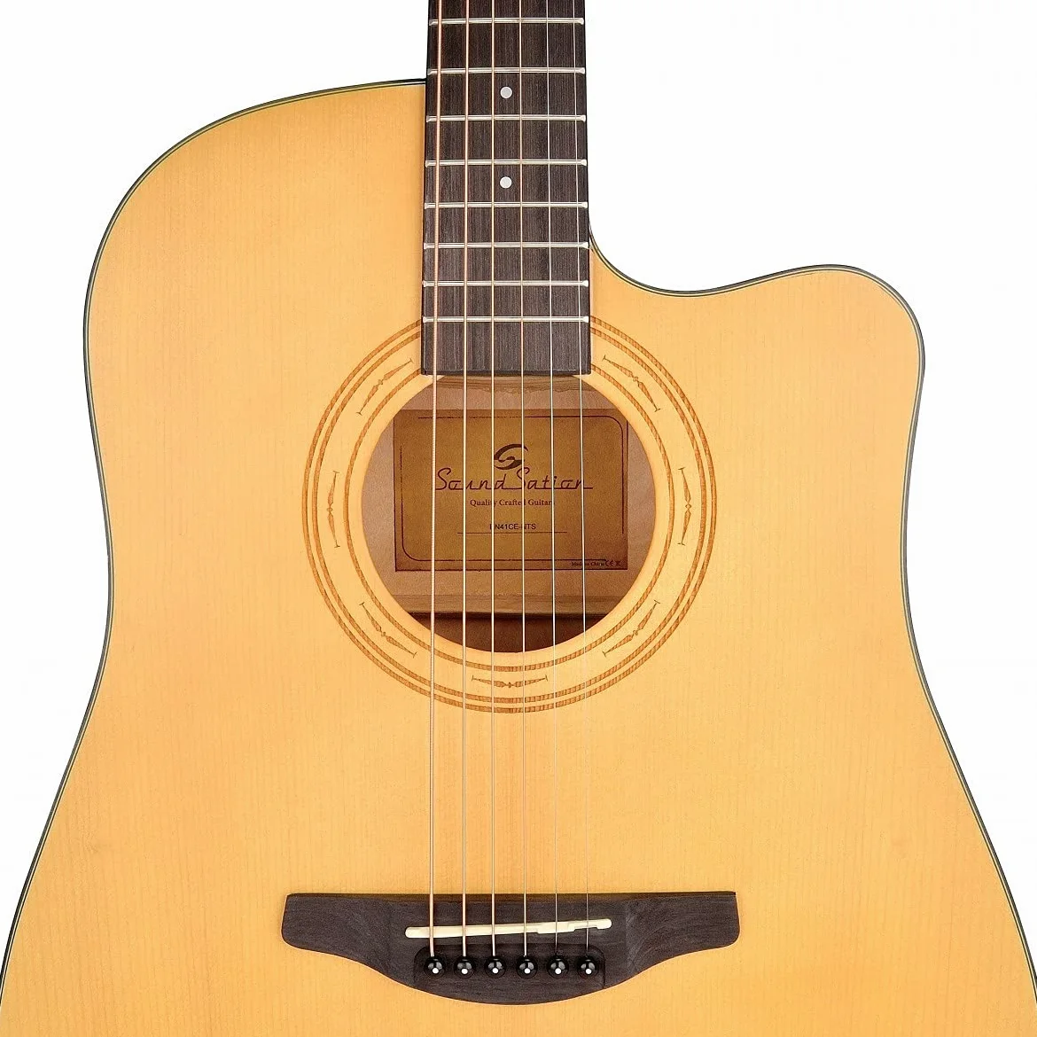CHITARRA ACUSTICA ELETTRIFICATA SOUNDSATION EN41CE-NTS