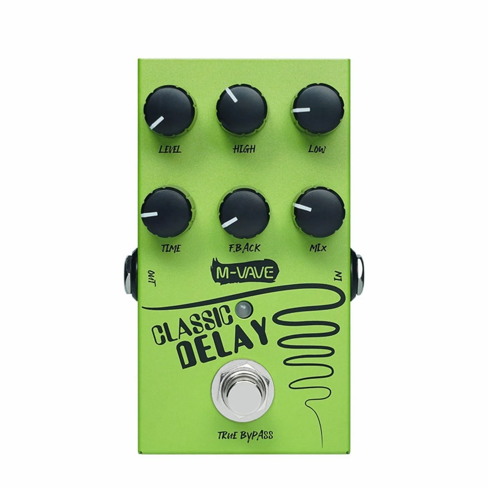 Delay Pedal Chitarra Delay Pedal Analogico Classicl Delay Effect, 600Ms Tempo di Ritardo Massimo Per Esplorazione Musicale