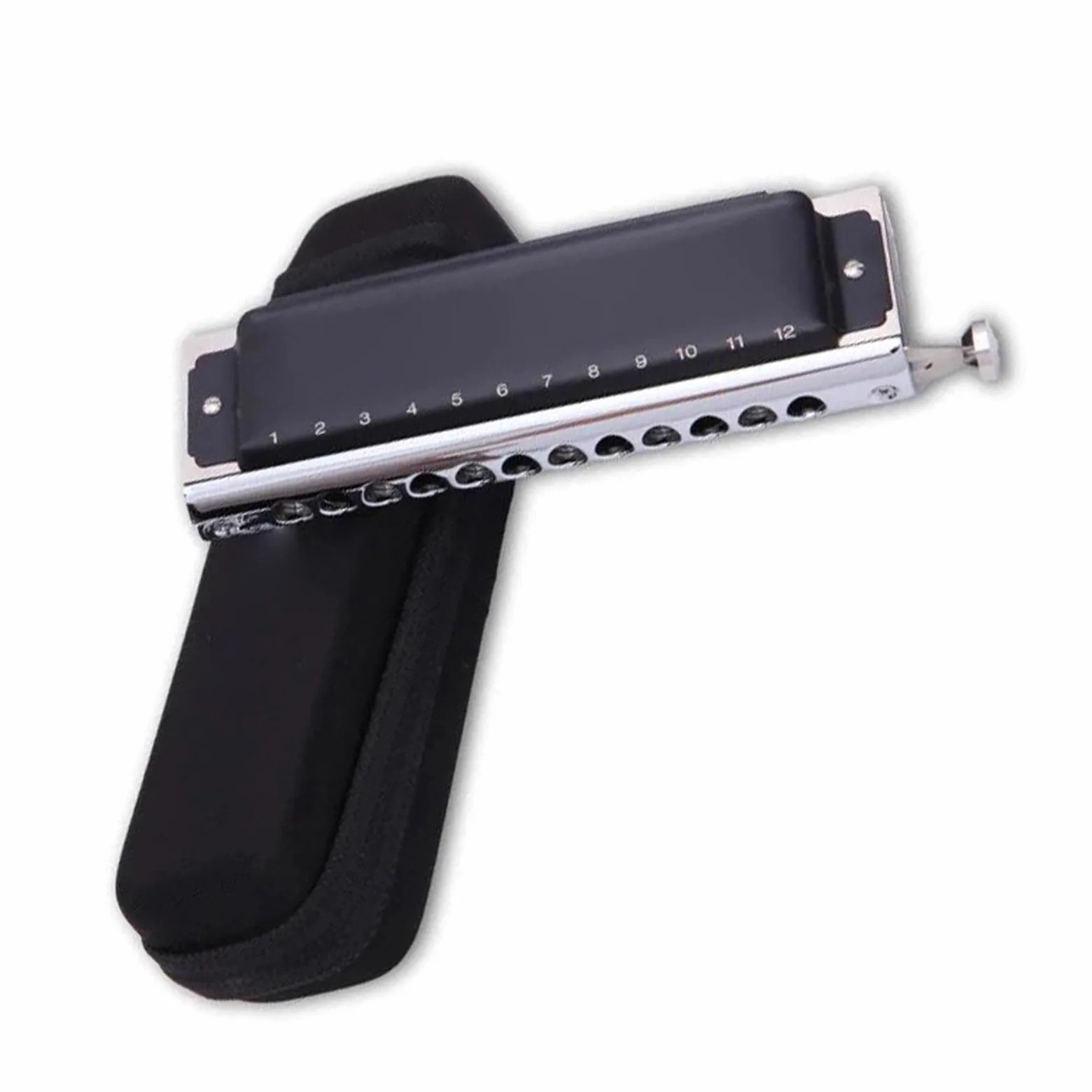 Armonica Cromatica 12 Fori Chiave Bocca Con Foro C Con Custodia Fisarmonica Per Strumenti Musicali Professionali armonica a bocca professionale