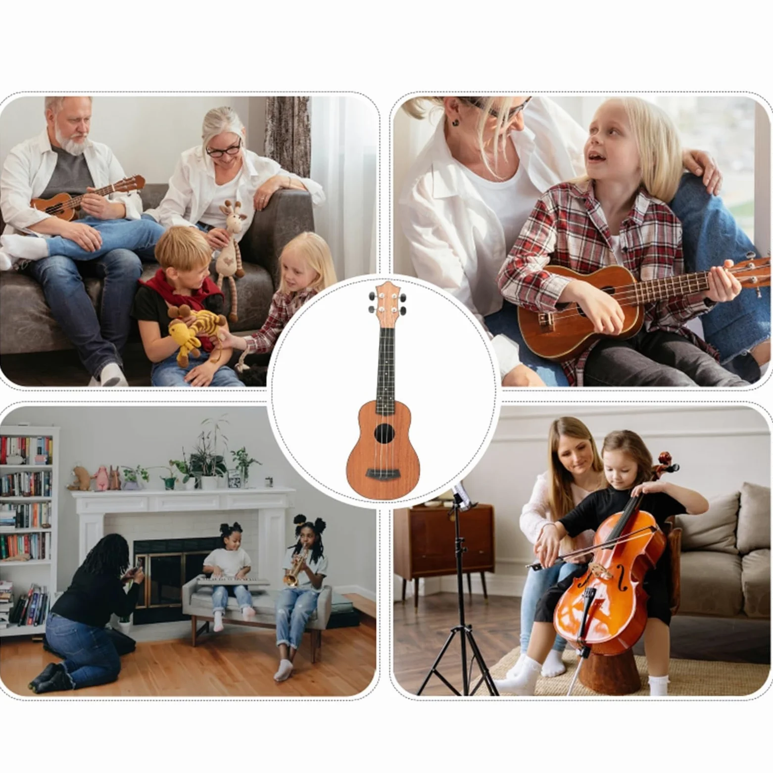 Ukulele Per Principianti Chitarra Professionale Ukulele In Legno Strumento Musicale Per Principianti