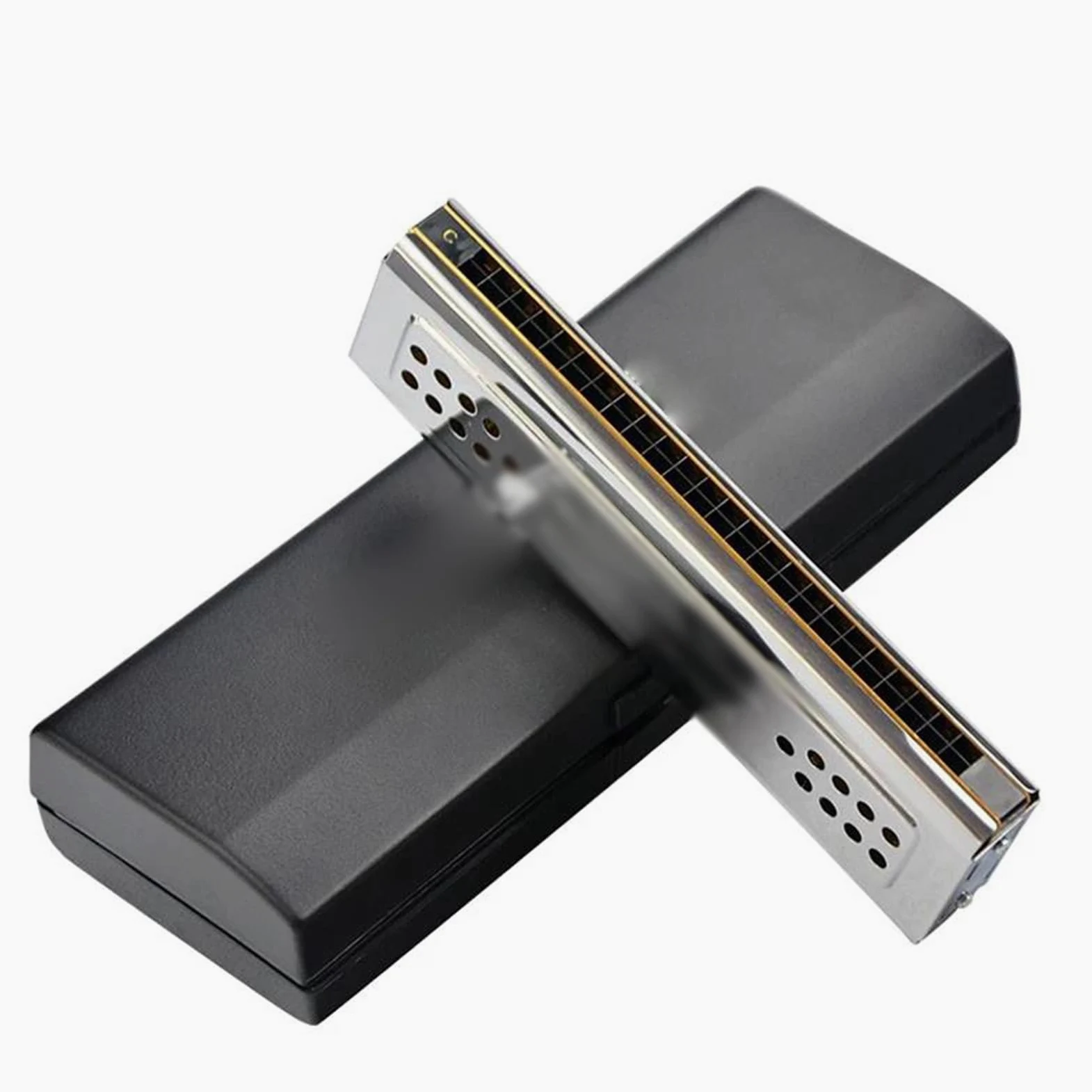 Set Di Chiavi Per Armonica A Doppio Lato A 24 Fori Tono C&G 2 In 1 Tremolo Basso Organetto A Fiato Strumento Musicale Professionale armonica a bocca professionale