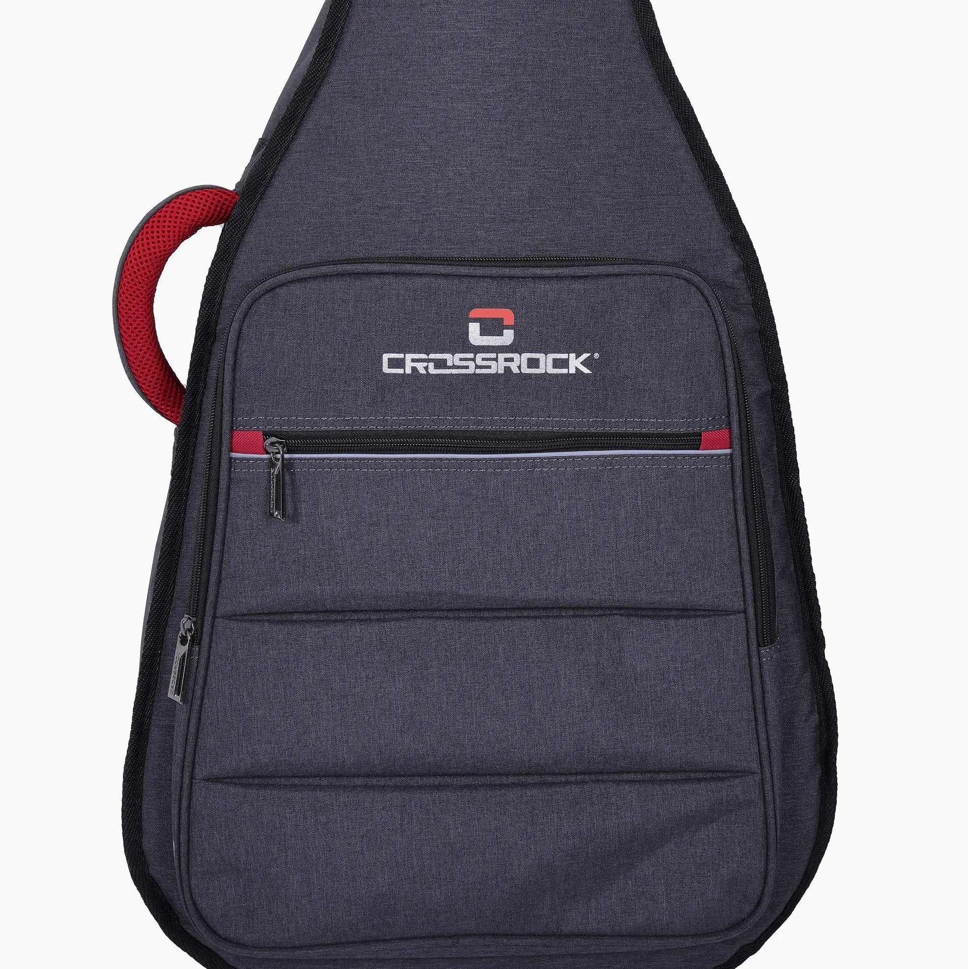 Crossrock Borsa imbottita per chitarra classica 4/4 | Imbottitura 10 mm, spallacci zaino, tasca anteriore – Protezione leggera per studenti e amatori