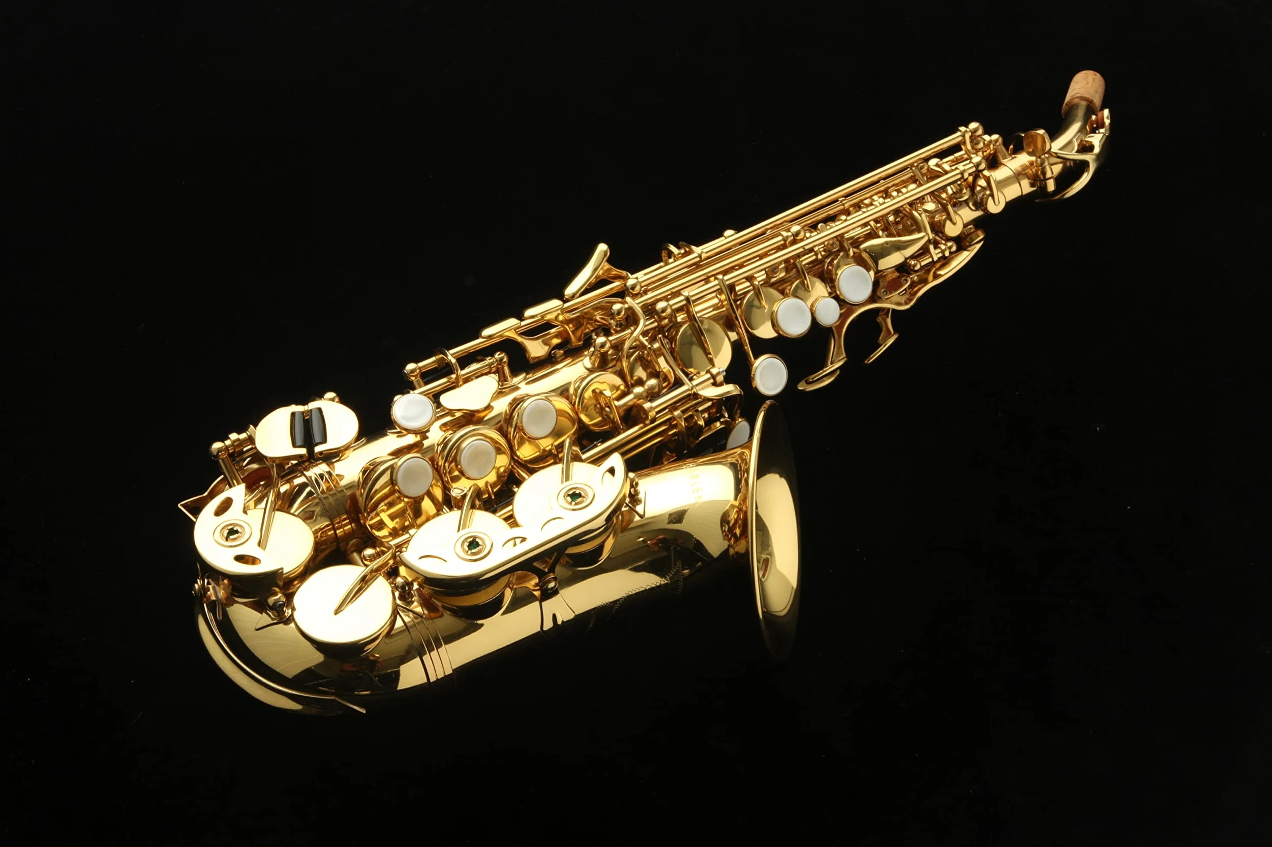 Saxo soprano Curvo Harlem SSC-310 Nuovo! Con astuccio leggero