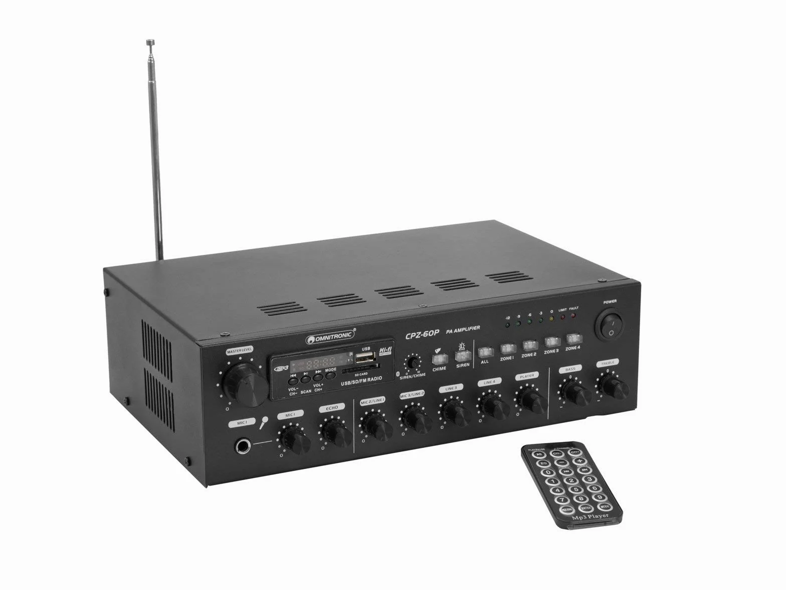 OMNITRONIC CPZ-60P PA Mixer Amplifiatore Mixing Amplifier