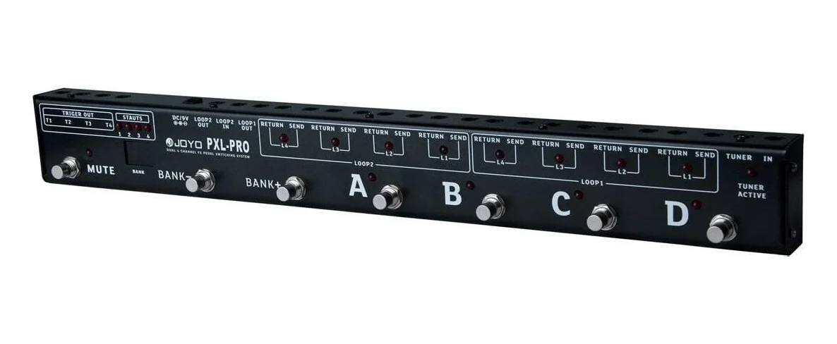 JOYO PXL-PRO - Pedali/amplificatori 4 canali doppi con un massimo di 32 effetti combinati.