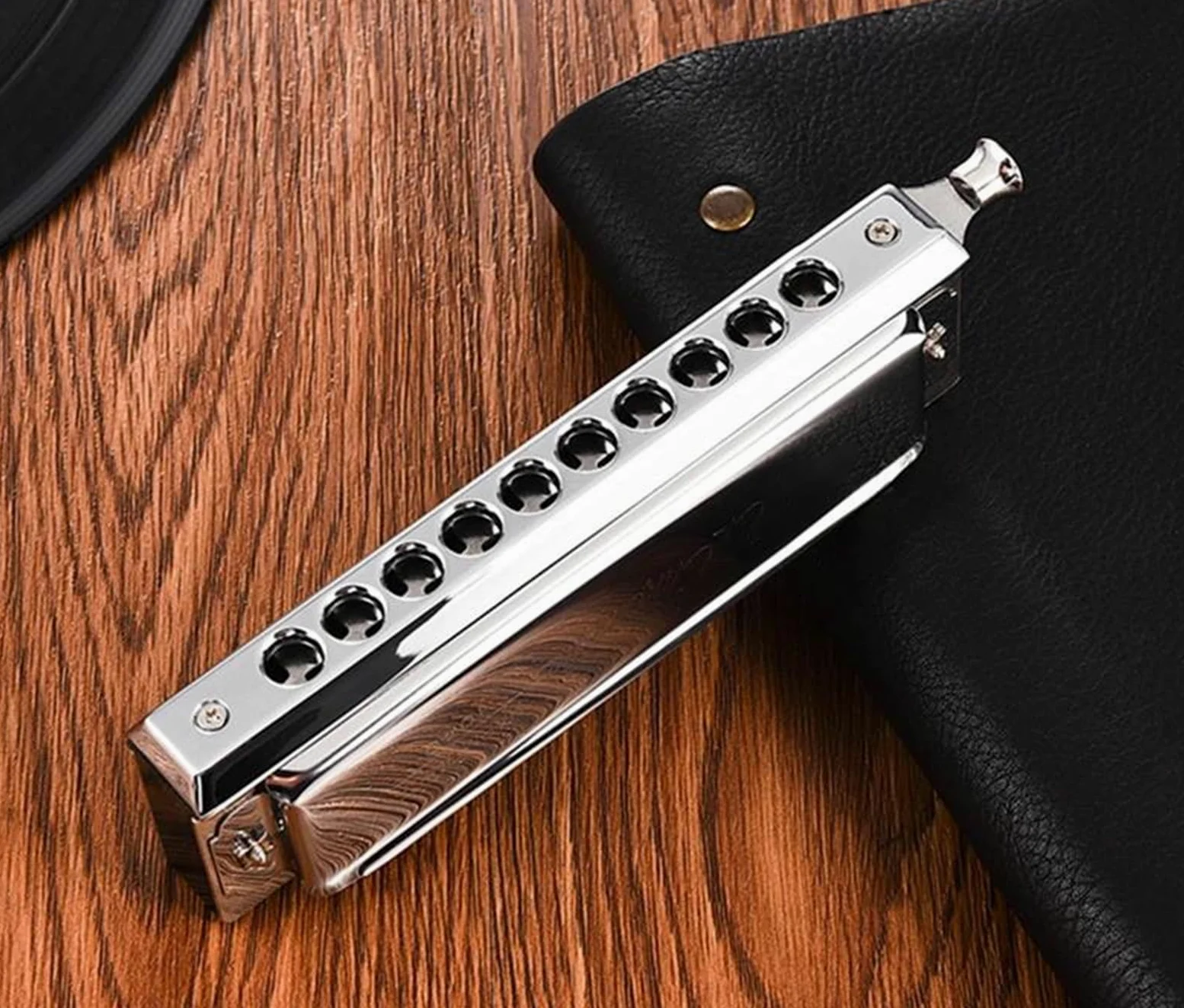 Armonica Cromatica 10 40 Organetto A Bocca Arpa Strumento Musicale Professionale