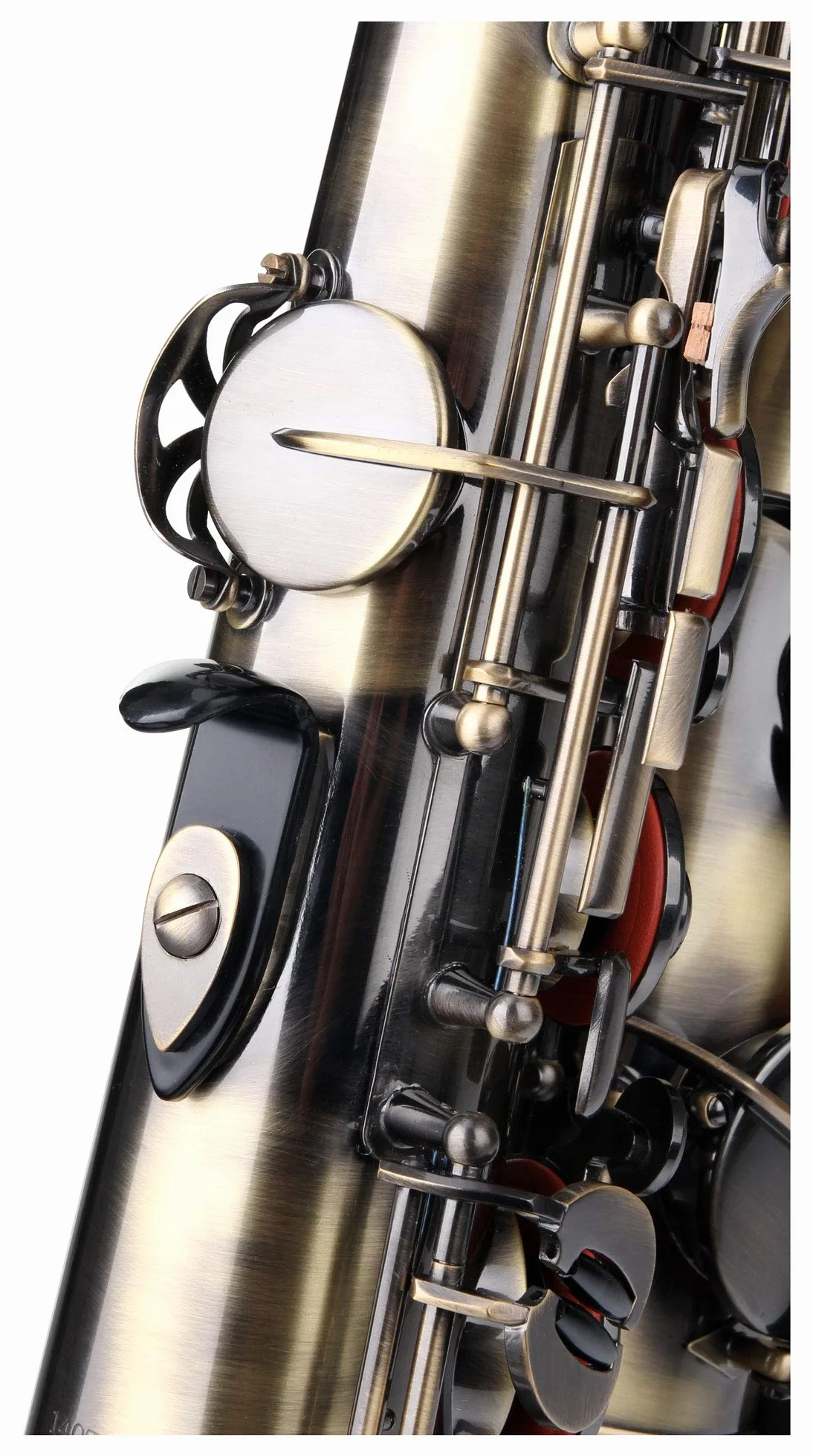 Classic Cantabile Winds TS-450 sassofono tenore (ottone, verniciatura Vintage, di altezza-FIS alette, meccanismo a clip ergonomico) giallo antico