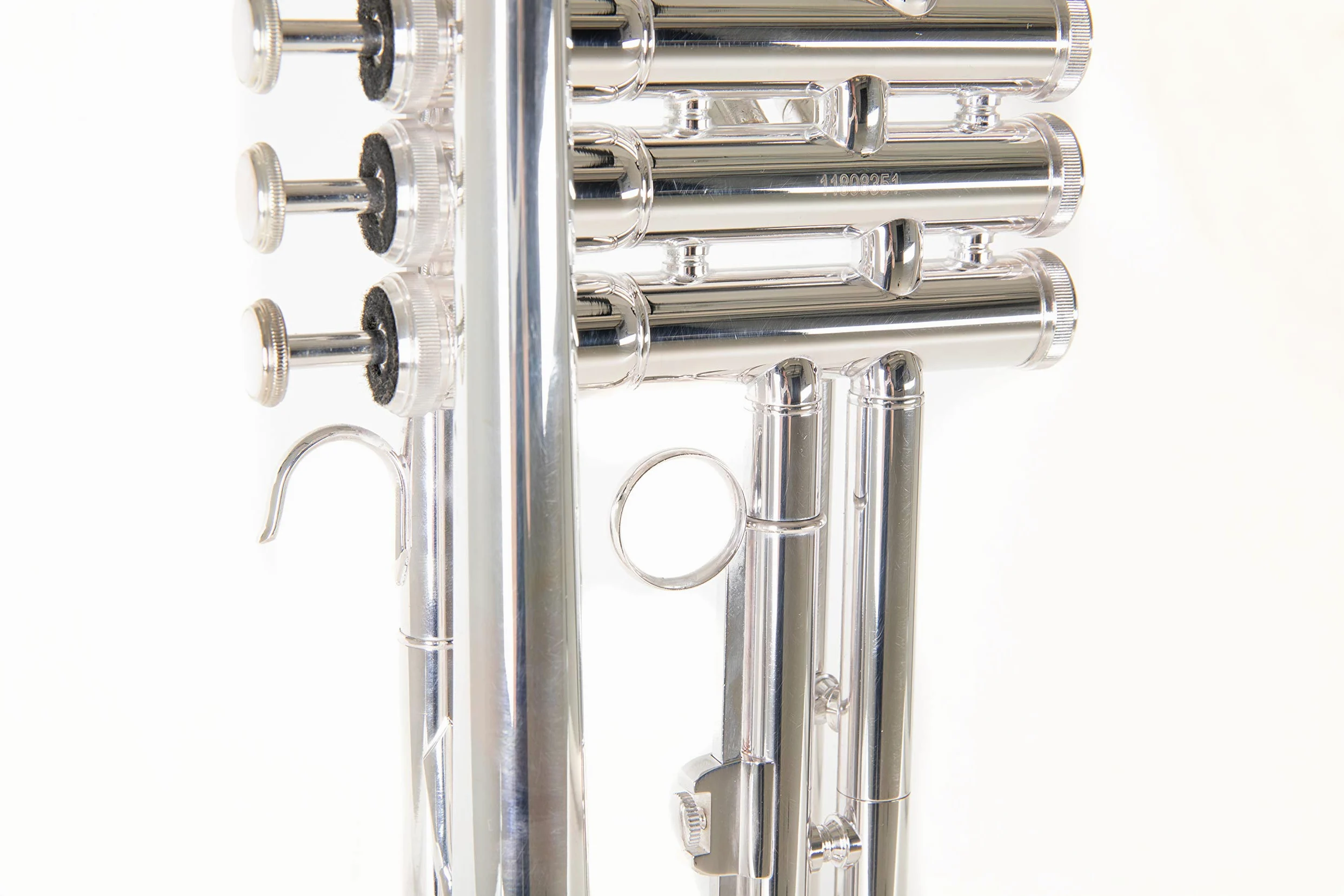 Roy Benson Bb Trumpet TR-202S (costruzione in ottone resistente, con custodia rettangolare leggera, set di zaini, valvole in acciaio inossidabile di qualità superiore), placcata in argento.