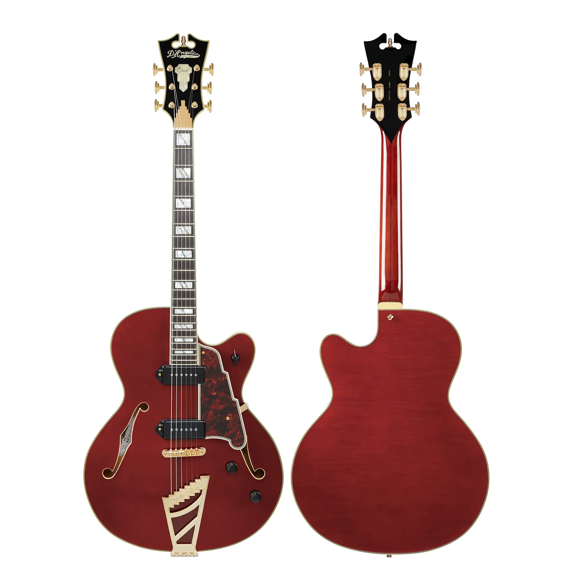D'Angelico Excel 59 Viola Semi-Acoustic Guitar with Case