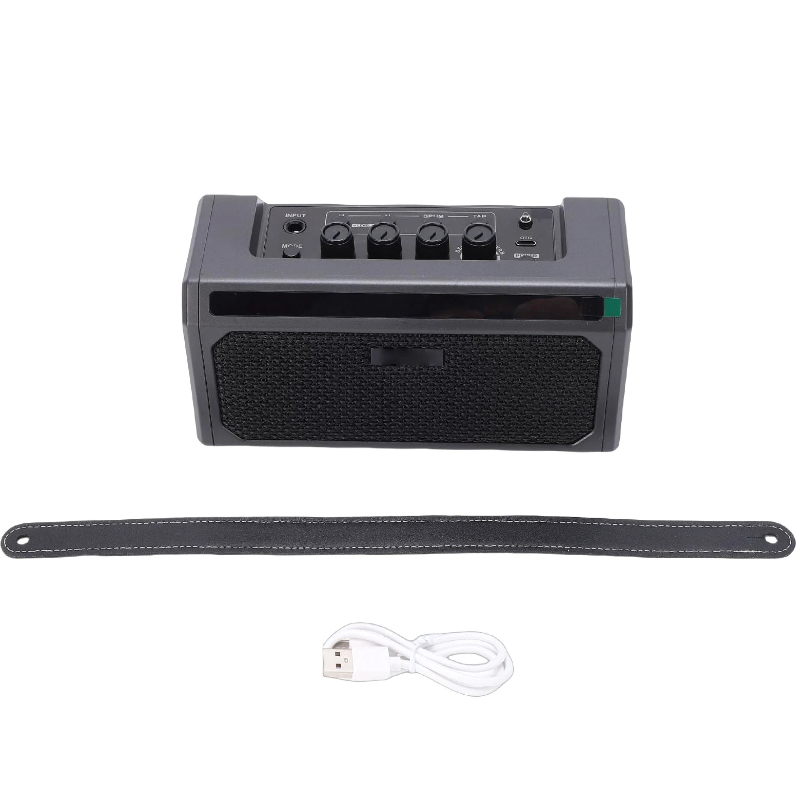 Amplificatore per Chitarra Elettrica, Amplificatore per Esercitazione per Chitarra Elettrica Ricaricabile, Altoparlante Portatile, Piccolo Portatile con Jack per Cuffie, Ideale per