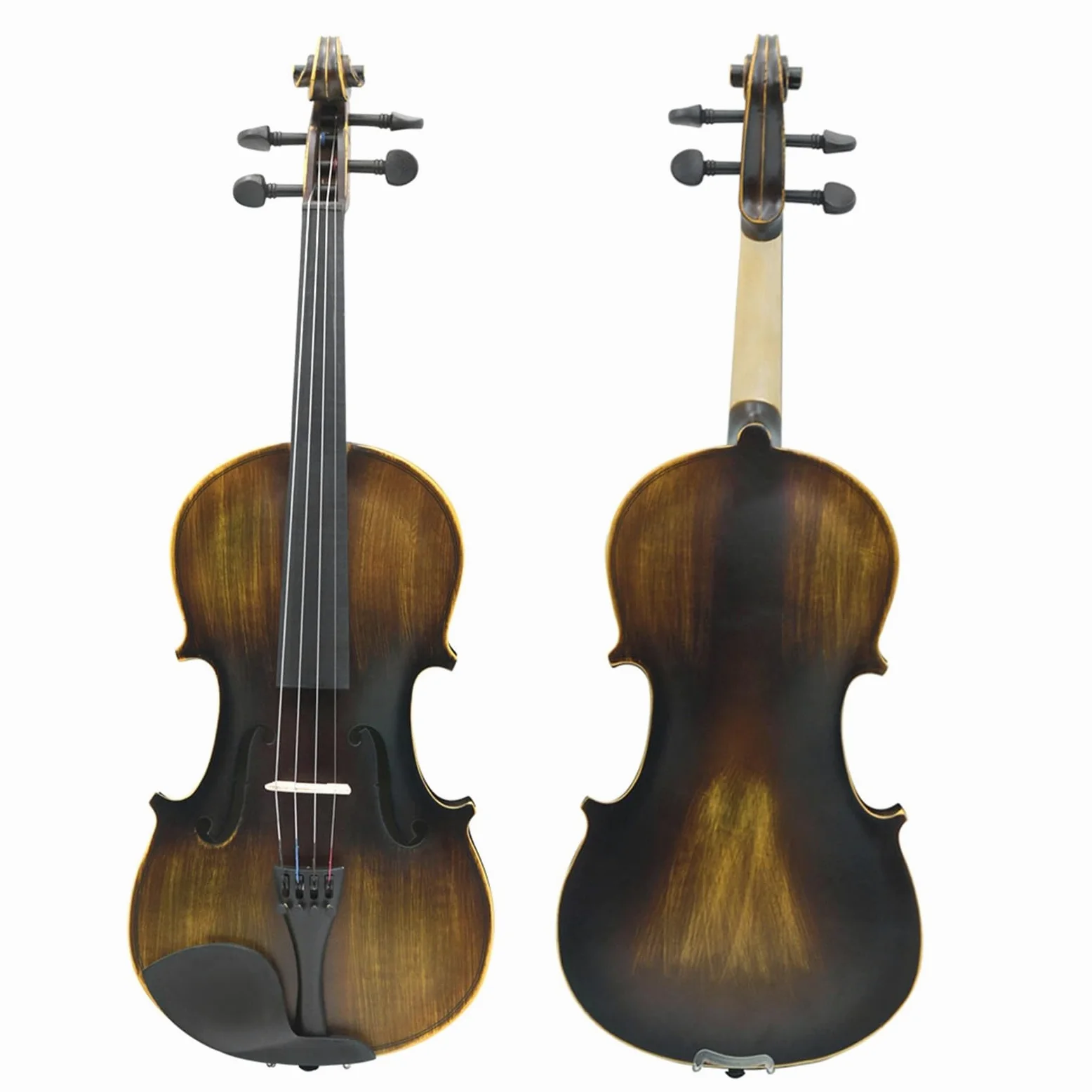 Violino Opaco 4/4 Vintage Fatto A Mano In Legno Massello Per Principianti Strumento Da Studio Professionale Violino