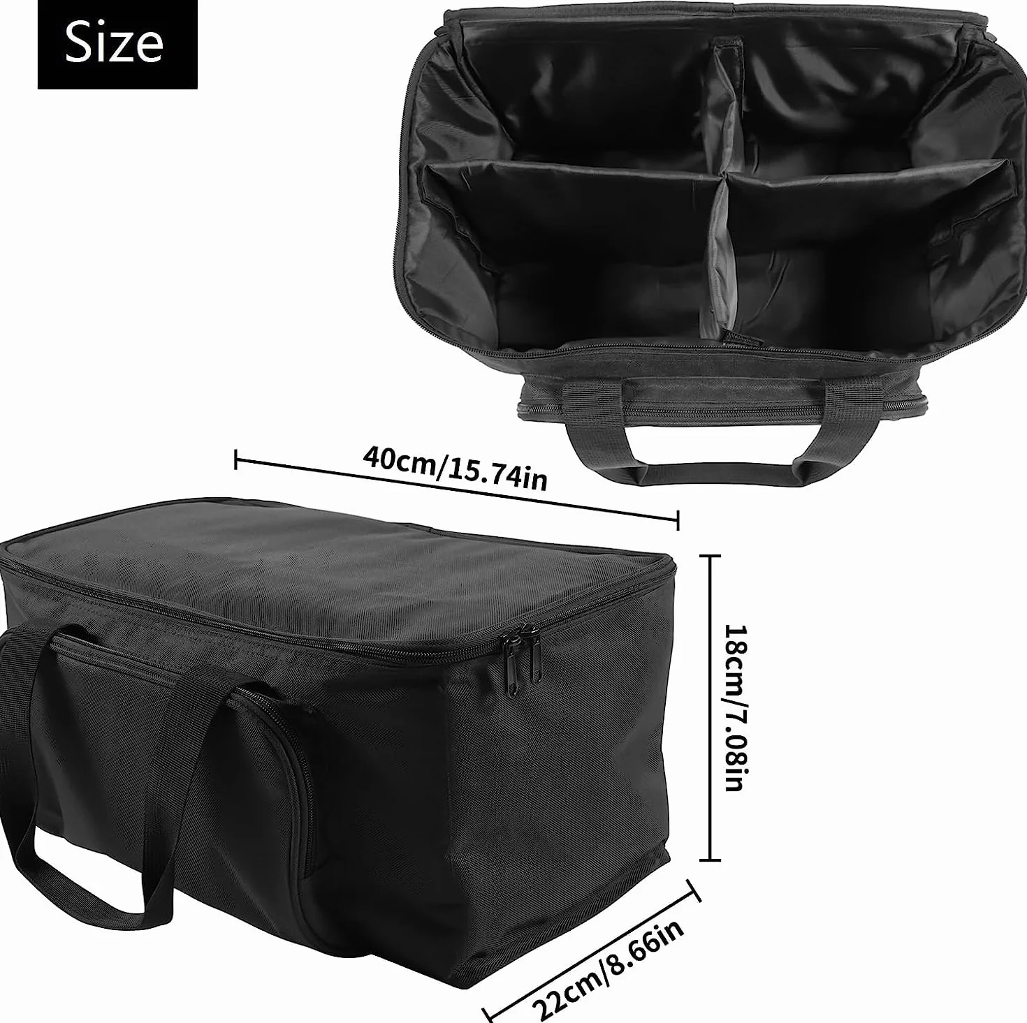 4 faretti LED Par con borsa, 14X6W LED per palcoscenico RGBW 4 in 1, DMX512 luci per feste con telecomando illuminazione per Stage DJ Party Show Bar Halloween Natale