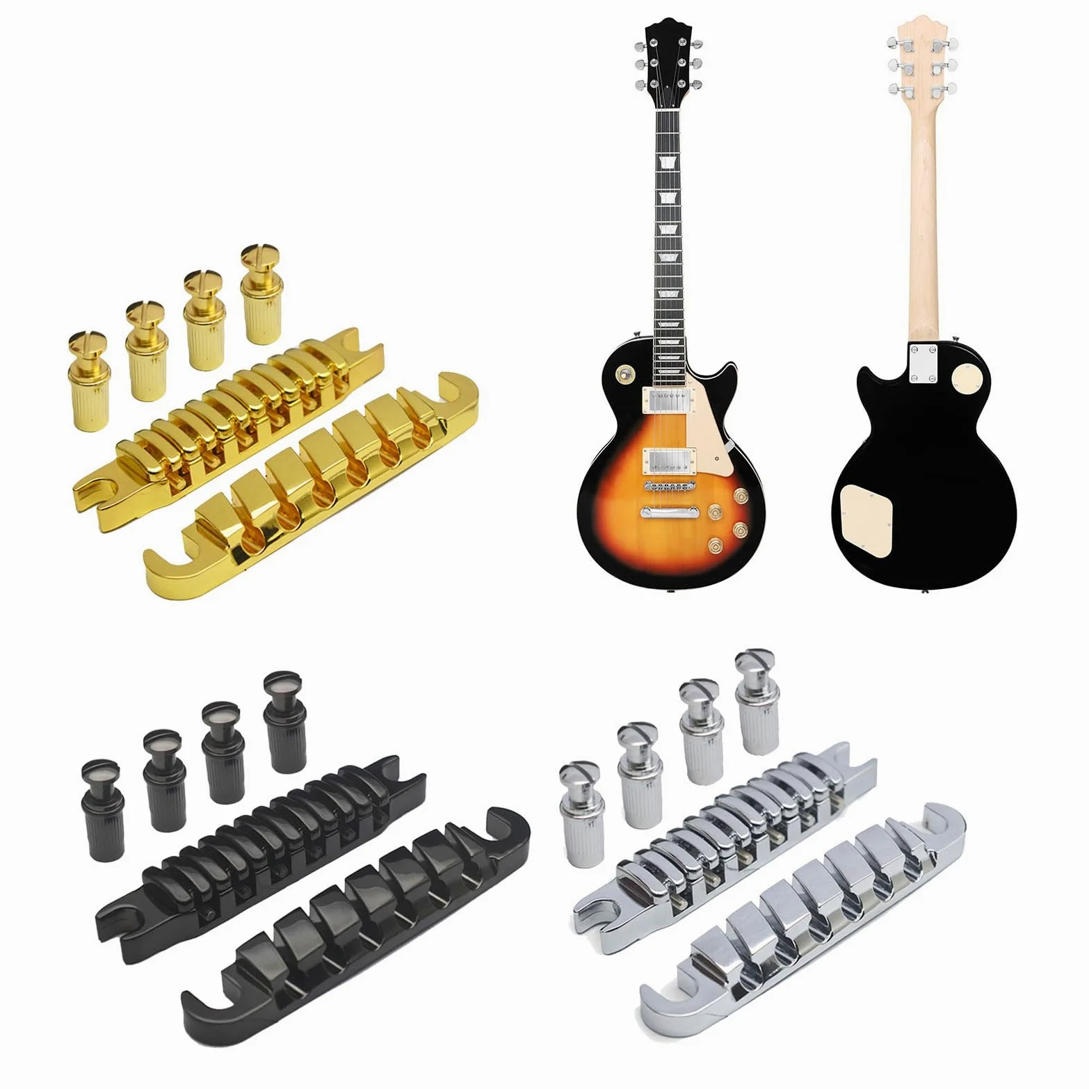 Ponte per chitarra elettrica a 6 corde per chitarra elettrica, corde da appendere, selle individuali per chitarra e accessori per chitarra