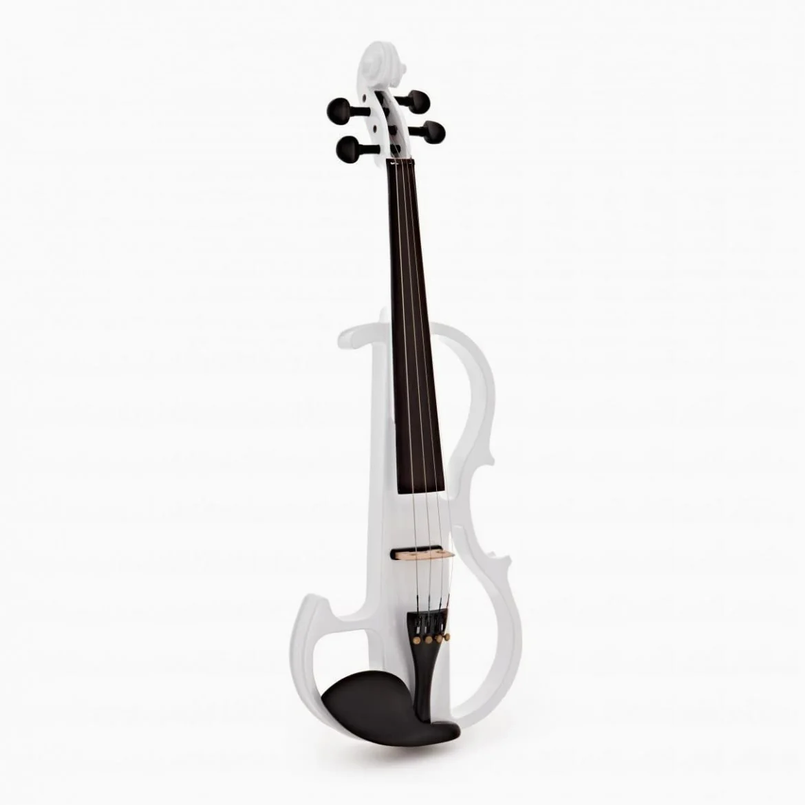 Gear4music Violino Elettrico per Adulti, Bianco | Suono elettrico notevole per la sperimentazione, manopola di tonalità con pickup sotto ponticello, finiture acero e betulla