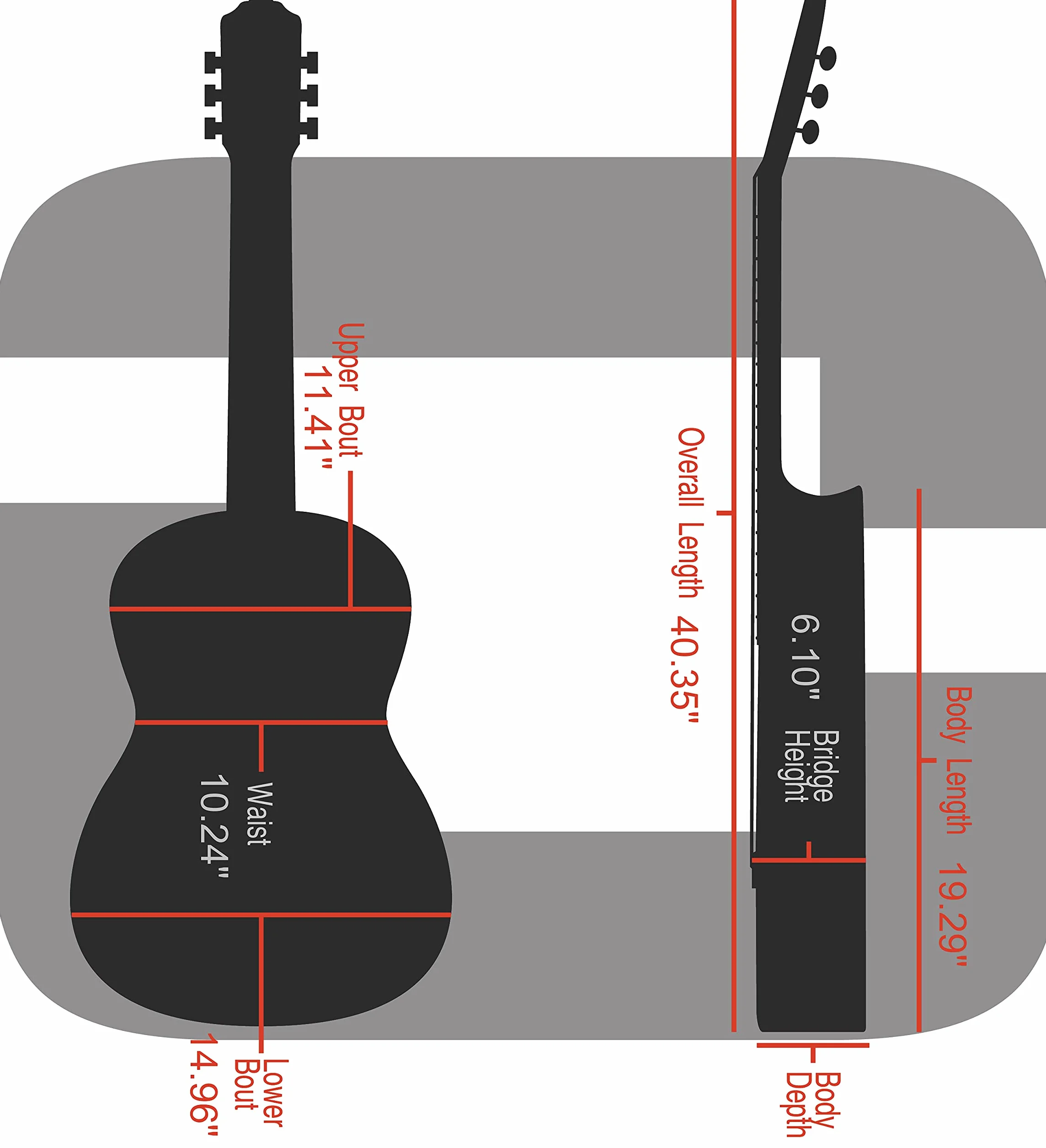 Crossrock CRW500 Basic Series Classical Guitar Case,Multi—ply Wooden Case in legno nero