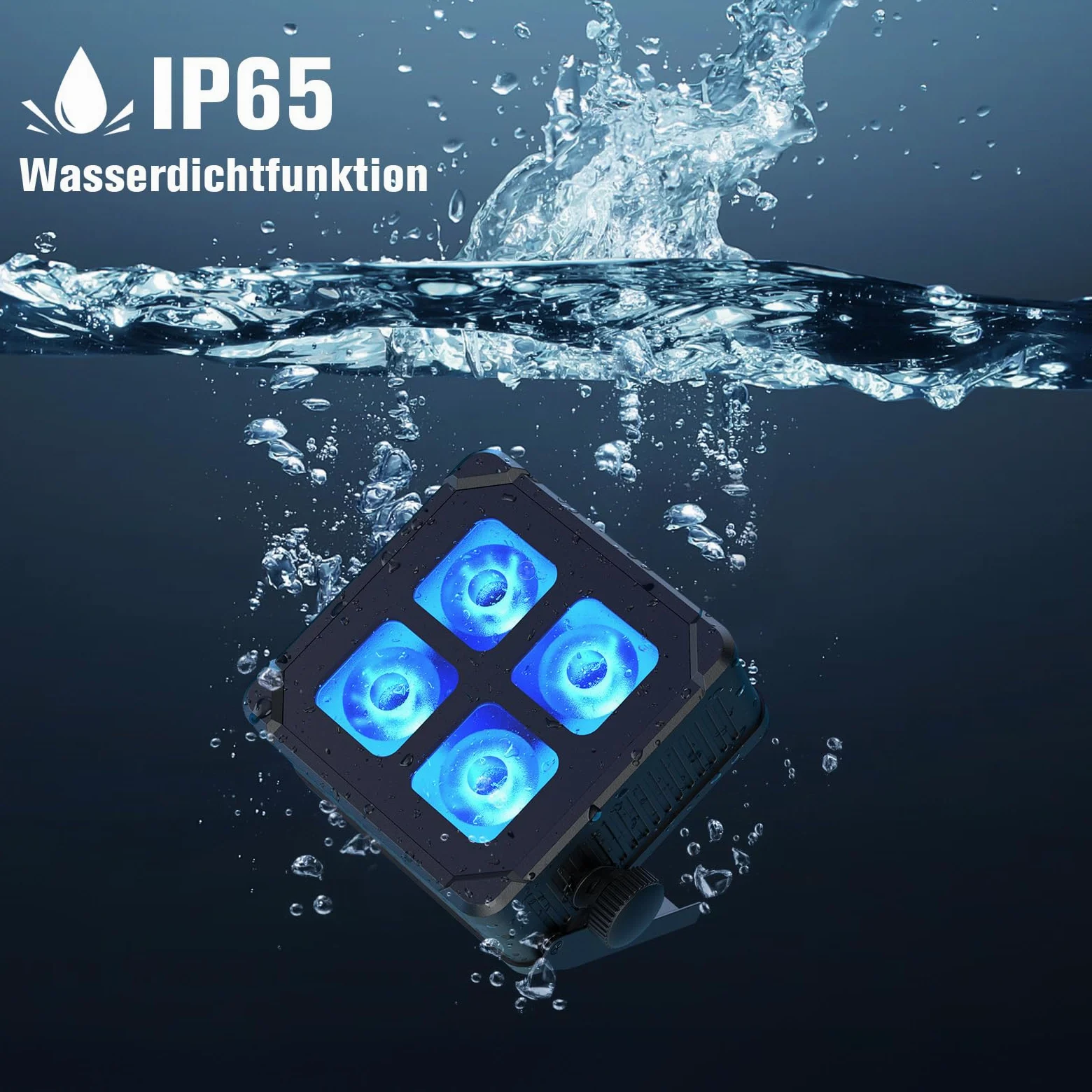 U`King 4PCS 4x10W Impermeabile Par LED Batteria, RGBWA UV IP65 Luce da Palco Esterno con Telecomando, Supporta APP, IR, Wireless 2,4 GHz per Giorni di Pioggia Piscina Matrimonio Spettacolo Discoteca