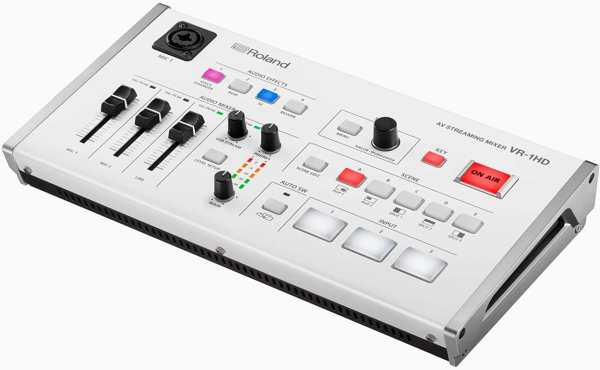 Roland VR-1HD AV Streaming Mixer, progettato per il broadcasting live