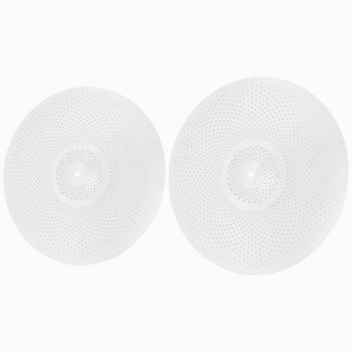 Set 2 Piatti per Batteria Silenziosi in Lega da 14 e 16 Pollici Piatti Professionali per Batteria Jazz Riduzione Rumore Accessori per Uso Domestico e Prove