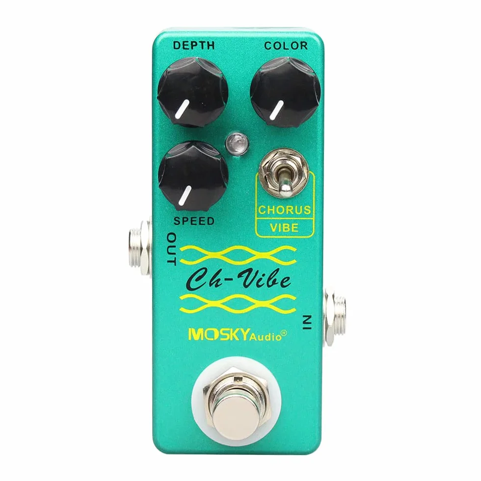 Mosky CH-VIBE - Pedale Chorus/Vibrato stile vintage, verde