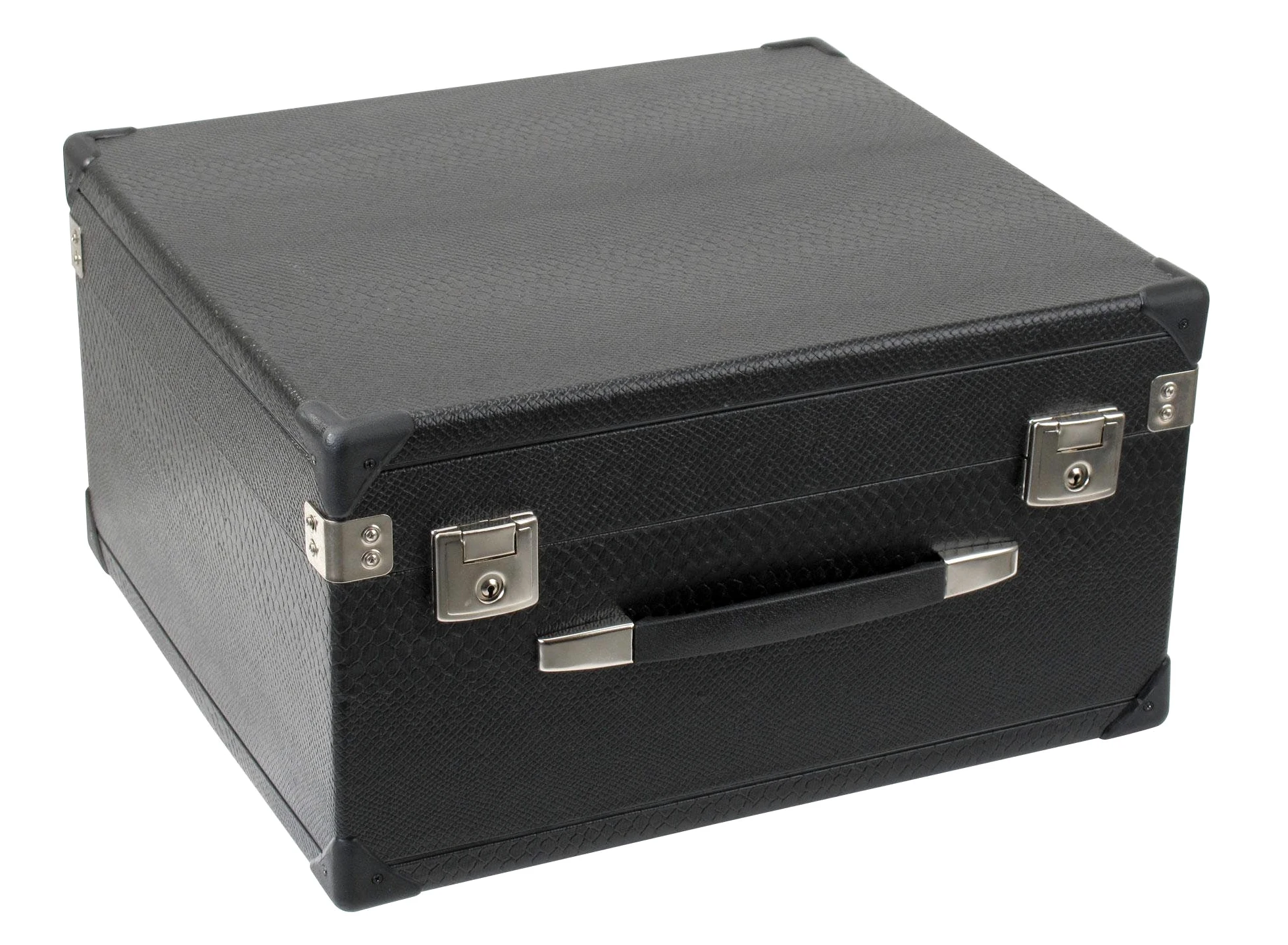Alpenklang Custodia Fisarmoniche a 3 File, Nucleo in legno, Peso: 4 | Custodia da trasporto per fisarmoniche a 3 file, Rivestimento esterno in pelle sintetica nera, Imbottitura morbida in peluche