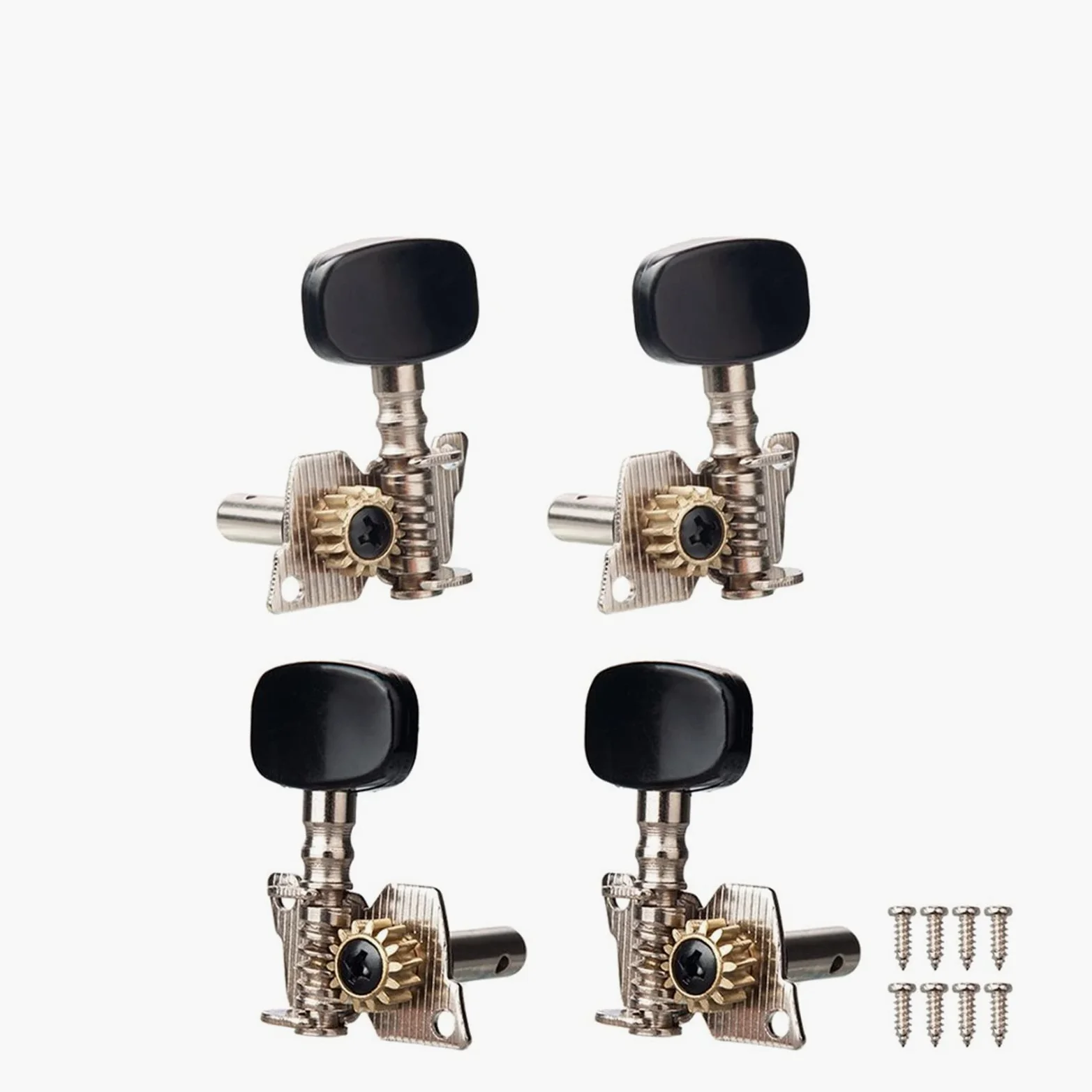 Meccanico accordatore Ukulele Tuning Pegs Machine Teste Tiner Sintonizzatore In Acciaio Cromato Accessori Per Parti Ukulele