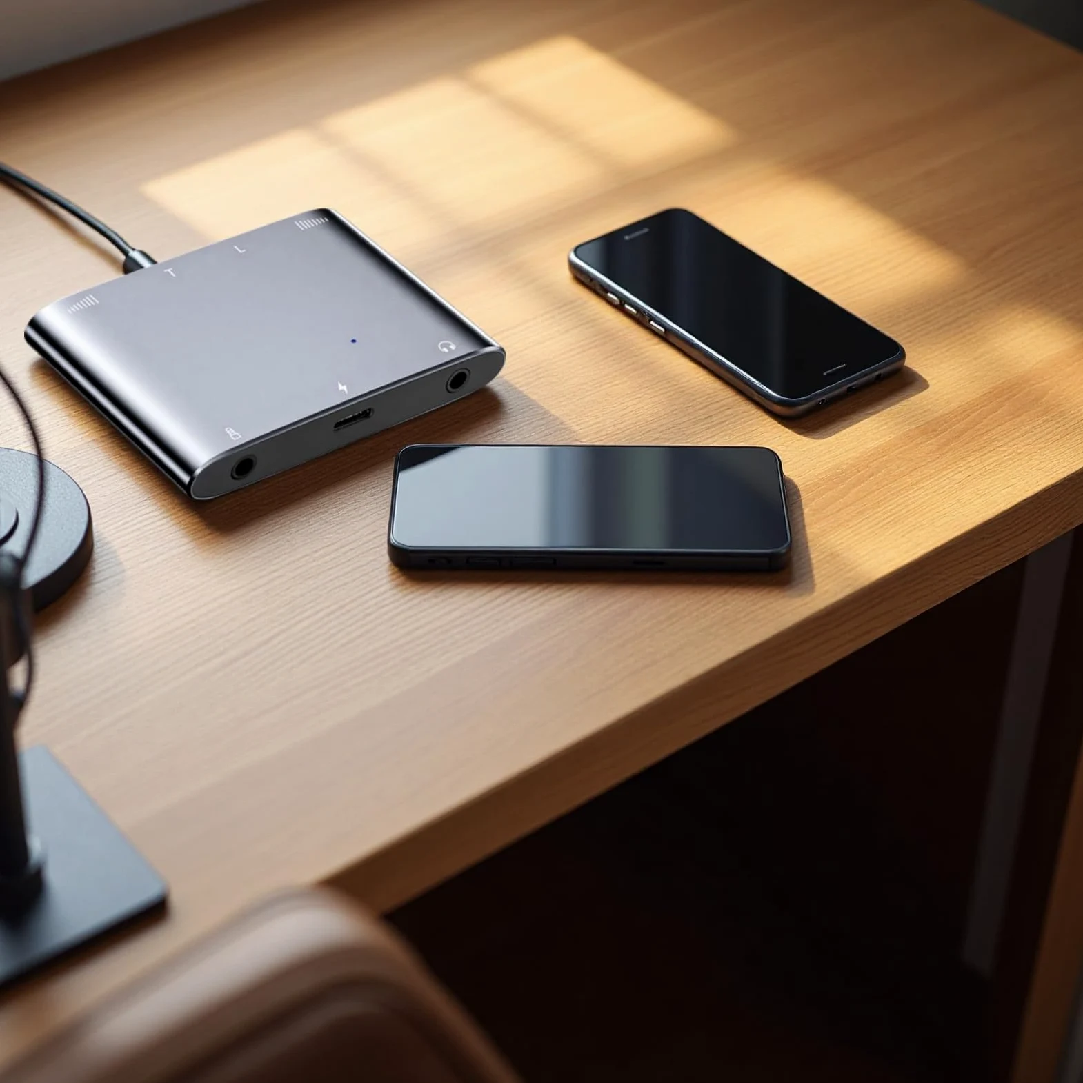 Adattatore di interfaccia audio per live streaming, convertitore di schede audio stereo doppio, lega di alluminio, audio a 32 bit e 384 kHz, ideale per cantare e registrare dal vivo