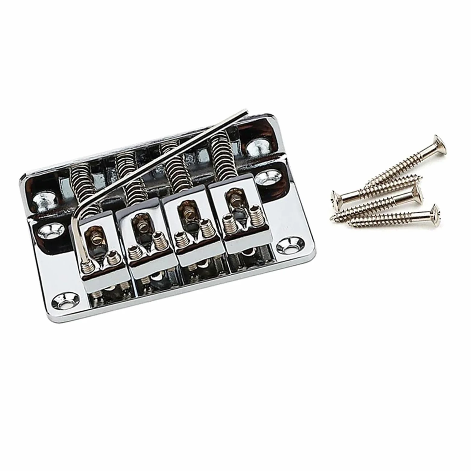 Ponte Chitarra Ponte hardtail per chitarra elettrica parti di ricambio per 4 corde migliorano la stabilità e il tono
