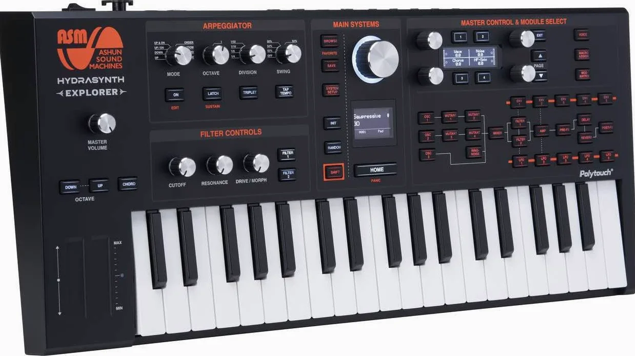 Sintetizzatore Digitale Polifonico Aftertouch Tastiera 8 Voci Ideale per Produzione Musicale e Performance