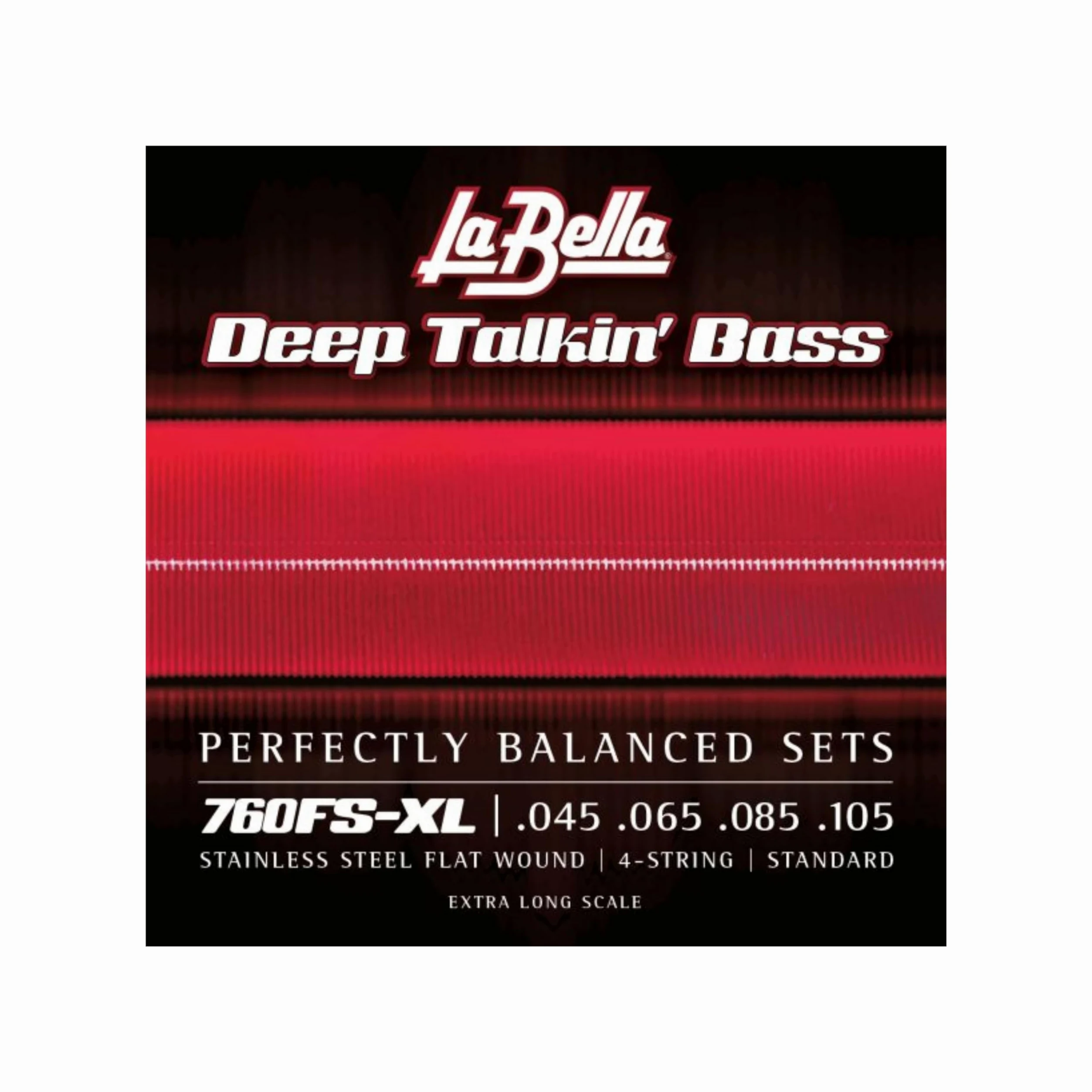 La Bella 760FS Deep Talkin' Bass Flatwound - Corde per basso extra lunghe