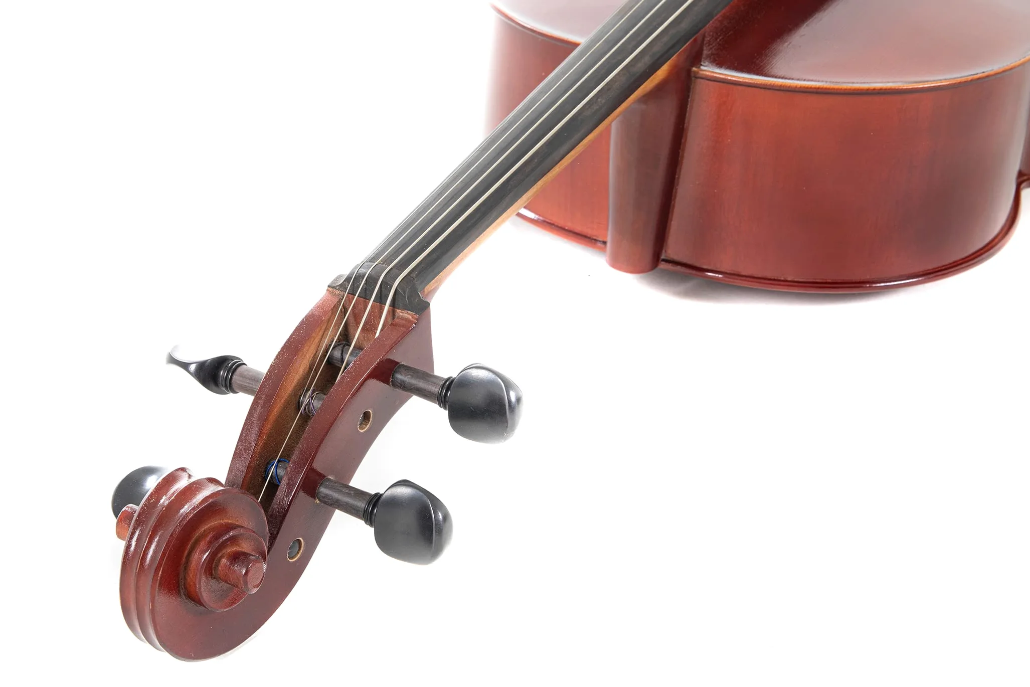 PURE GEWA Set violoncello EW Set in ebano - Violoncello 4/4, Set pronto per suonare, incl. borsa per violoncello, arco, colofonia, cordiera con regolatori di precisione, puntale