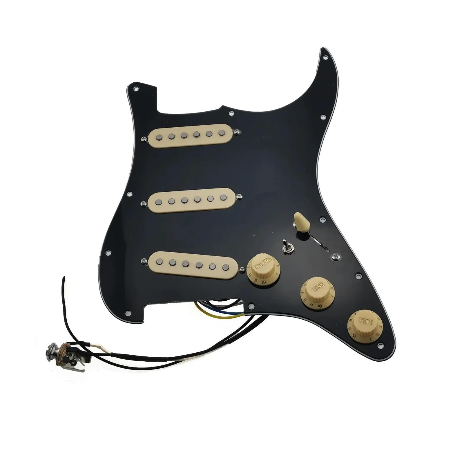 pickup per battipenna pre-cablato Pickup Chitarra Alnico 5 Pickup SSS Single Coil Pickup Caricati Battipenna Chitarra Elettrica(3/4)