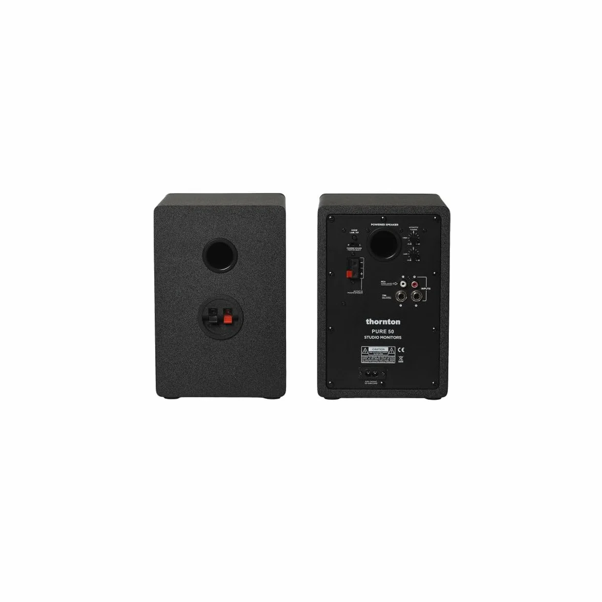Monitor da studio attivi Thornton Pure 50 (coppia) - 60 W Classe D, ingressi bilanciati/sbilanciati, uscita cuffie, accordatura acustica e BT