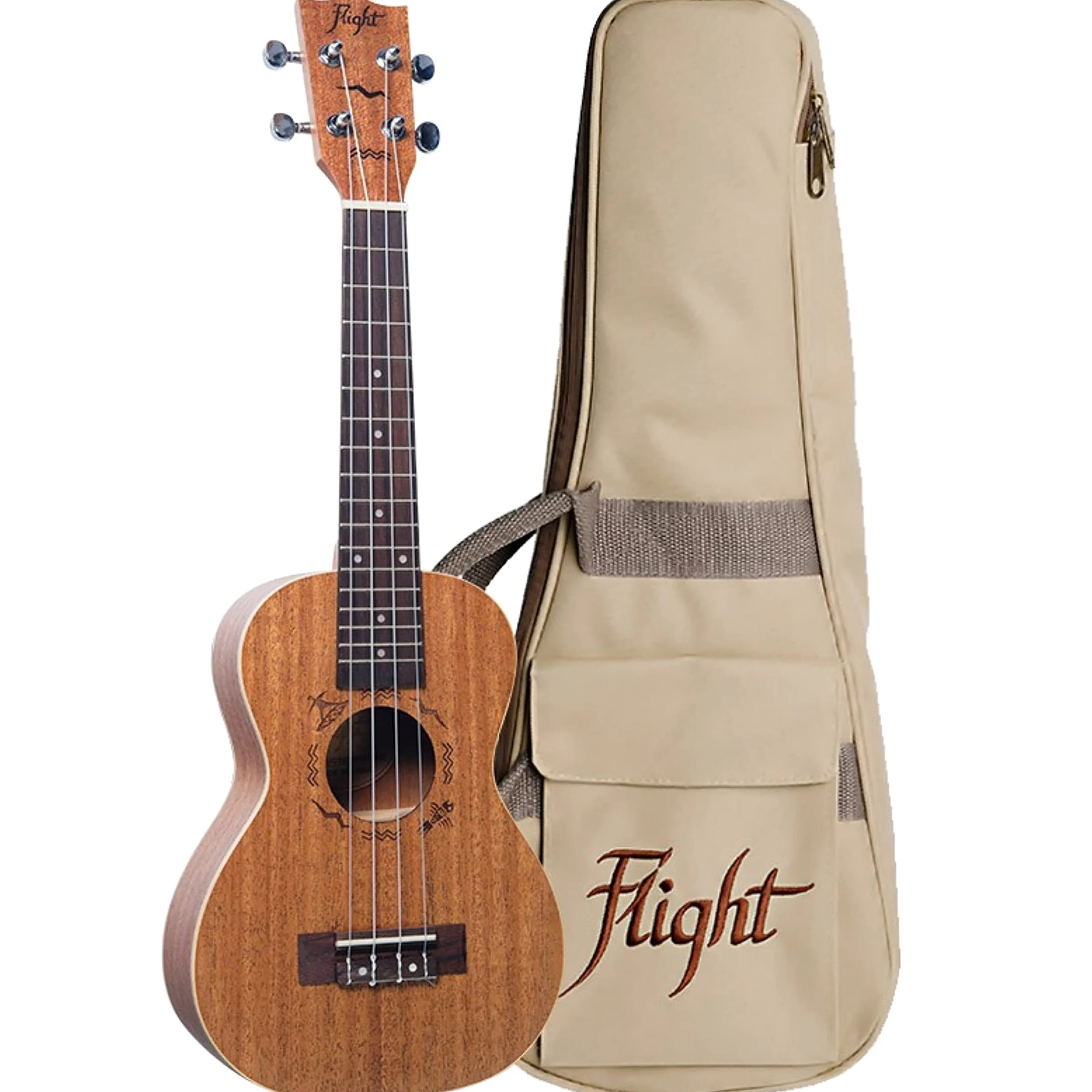 Flight DUC 323 Designer Series - Ukulele da concerto in mogano con custodia