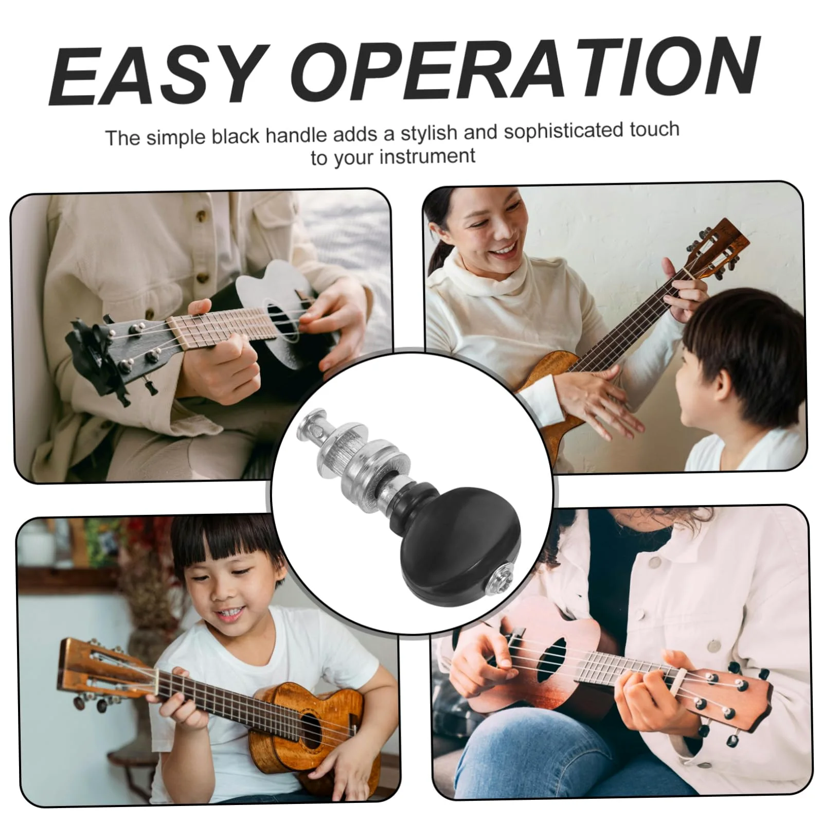 ifundom 20pezzi Meccaniche Di Accordatura Per Ukulele Tuning Pegs Nichelato Regolabili e Resistenti Di Ricambi Per Corde Di Ukulele Strumenti Musicali Per Musicisti e Principianti