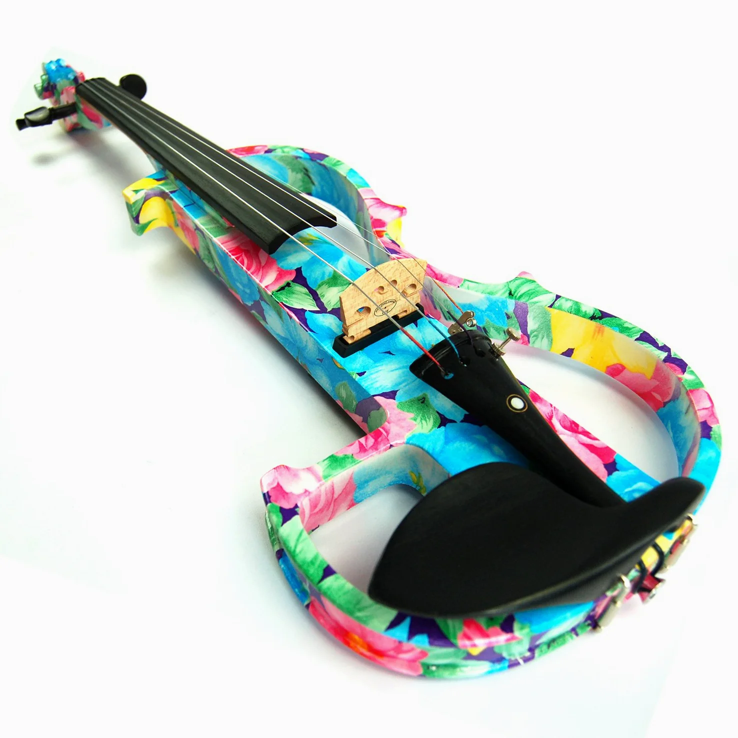 Aliyes - Violino elettrico professionale a mano da donna, silenzioso, 4/4, in legno massello, professionale, per principianti, per violino da viaggio, per spalla, 1002