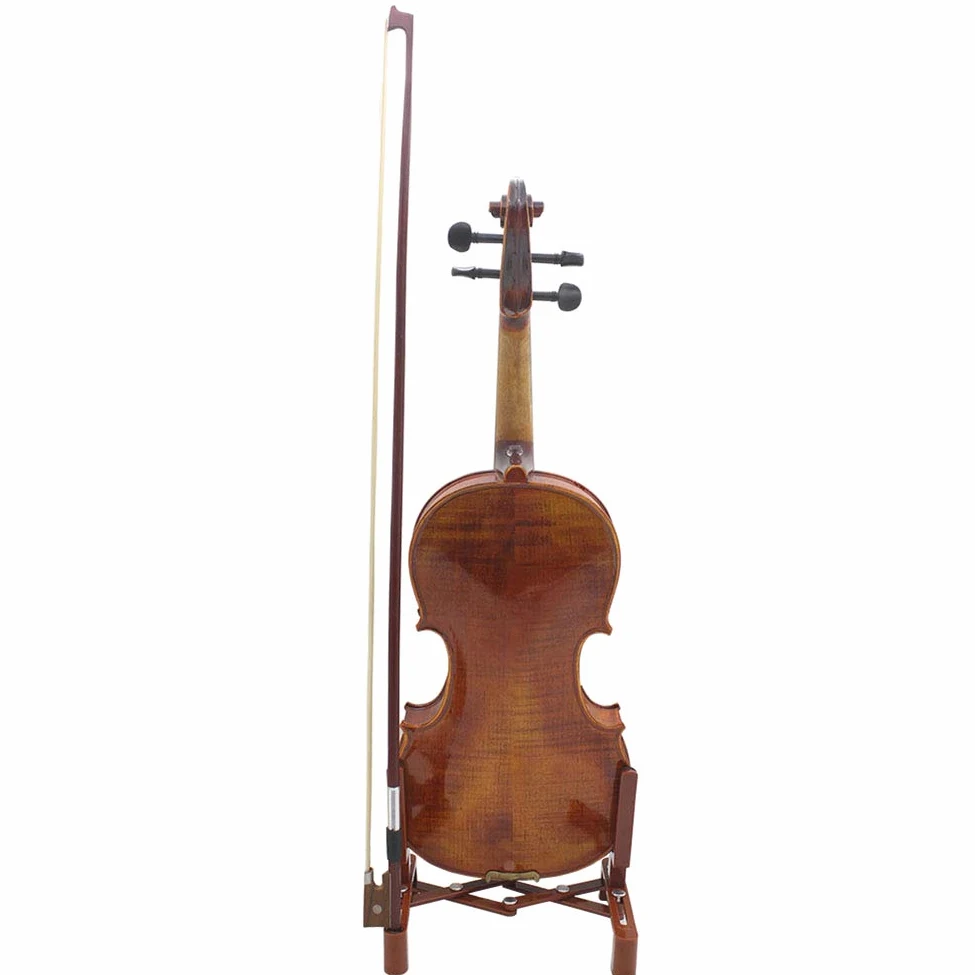 Supporto portatile e pieghevole per strumenti musicali con archetto per violino