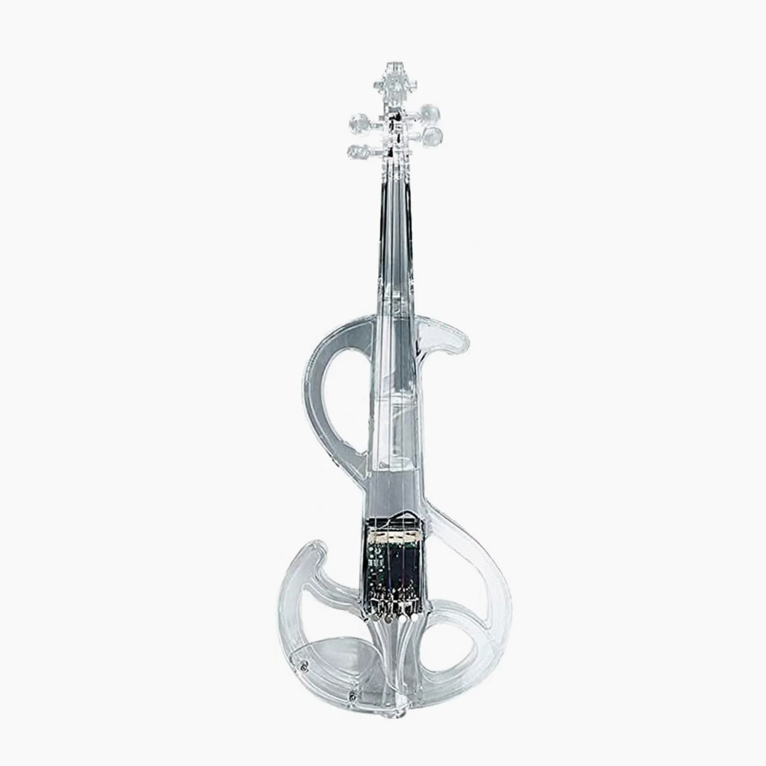 Violino Elettronico Luminoso Con Custodia Per Archetto 4/4 Strumento Musicale Violino(Green)
